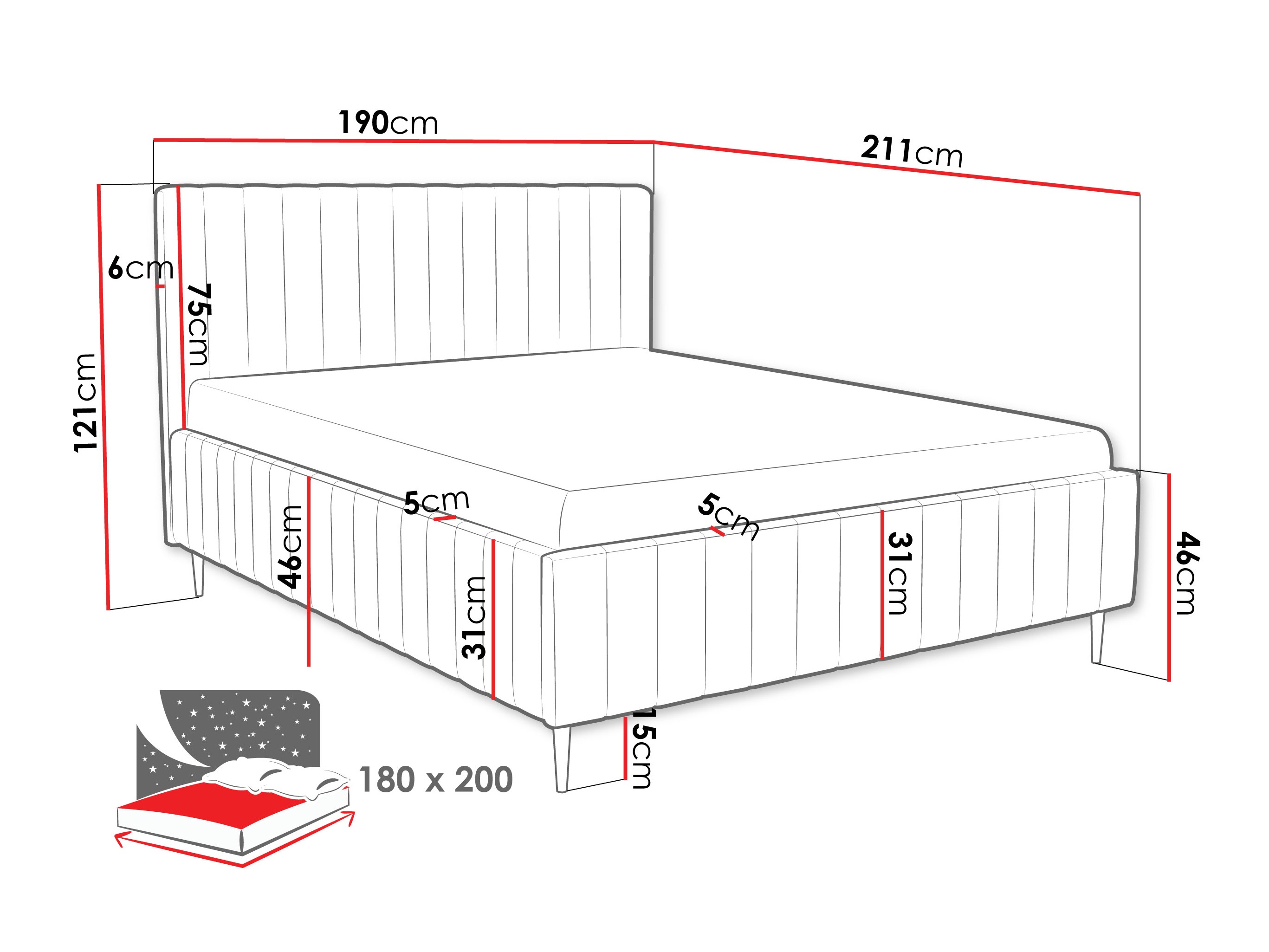 Krevet Baltimore 203 (Fresh 8)