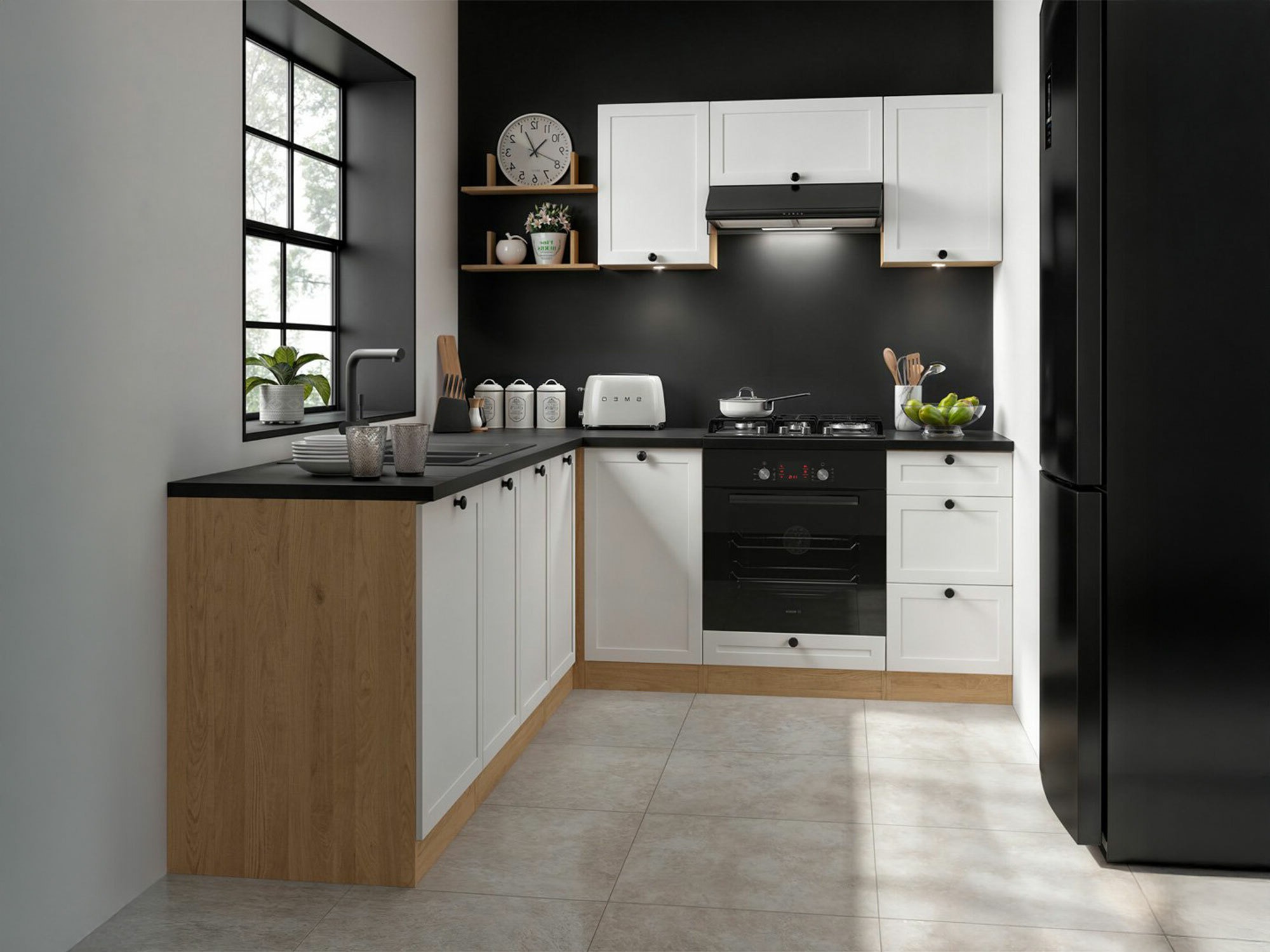 Modularni kuhinjski set Classic White Oak 120