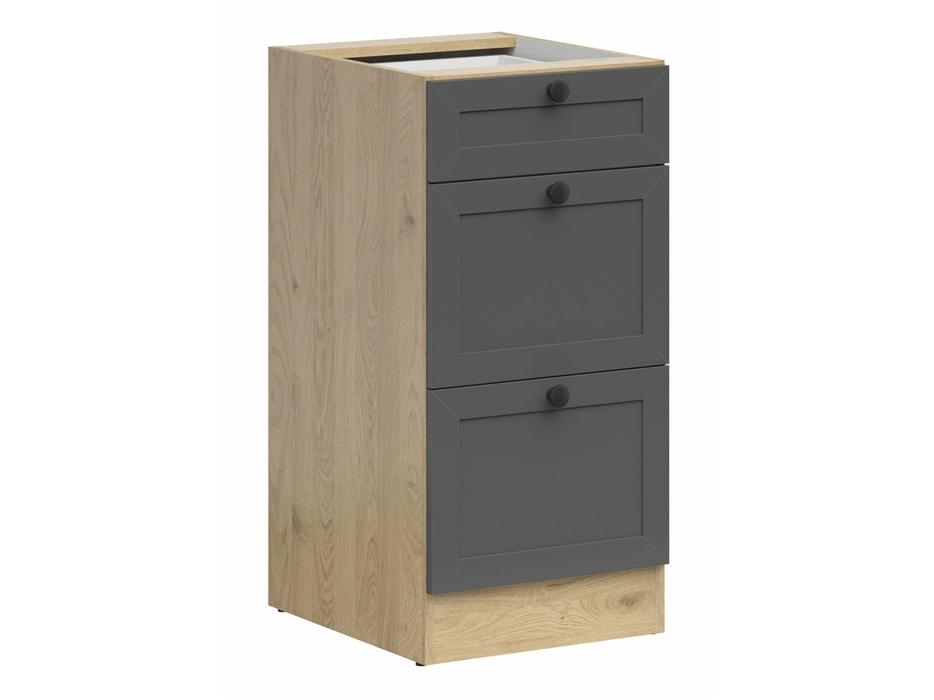 Modularni ormarić sa fiokama Classic Grey Oak 107
