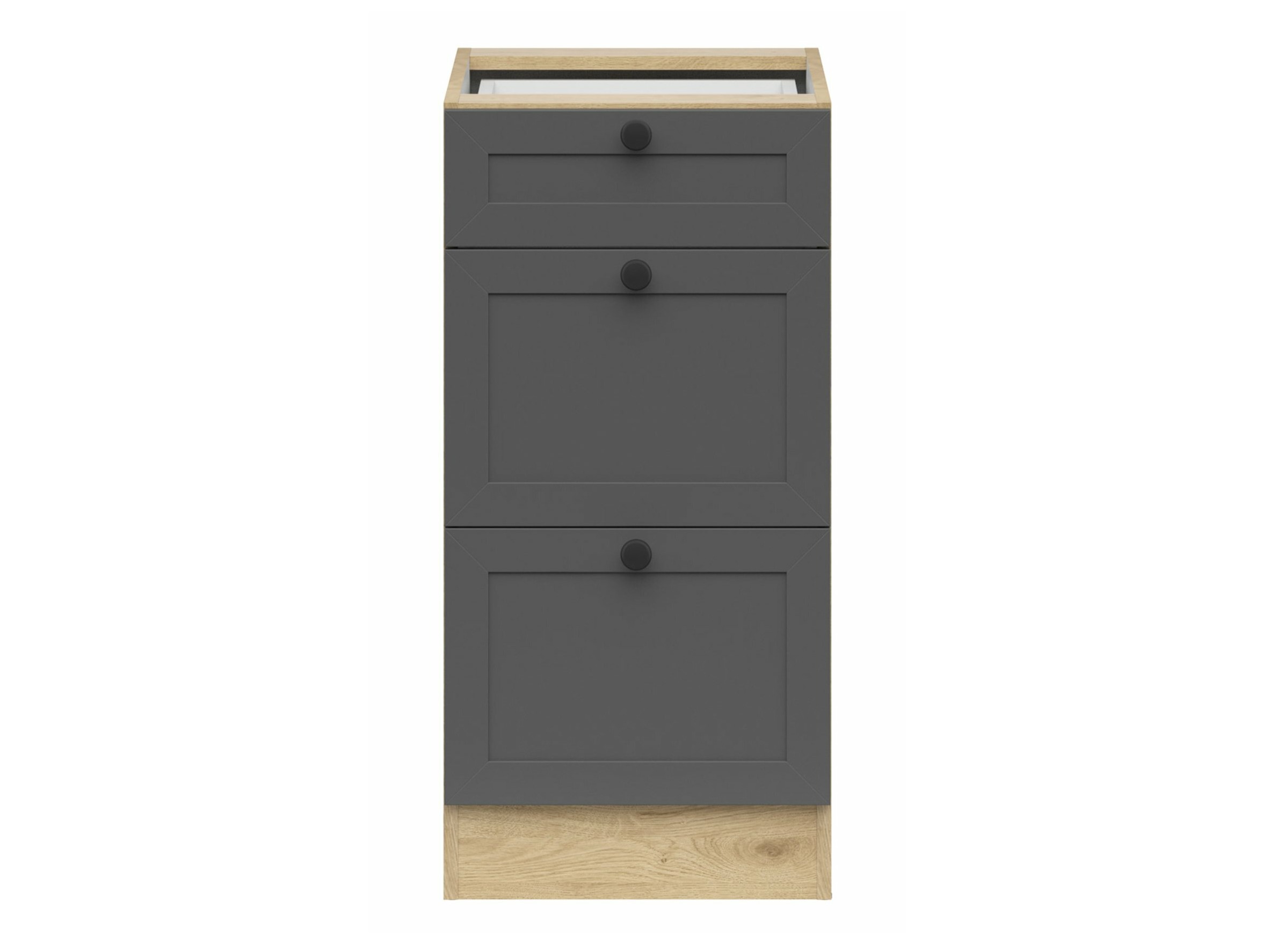 Modularni ormarić sa fiokama Classic Grey Oak 107