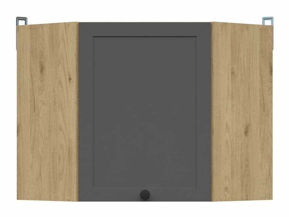 Modularni zidni ugaoni ormar Classic Grey Oak 104