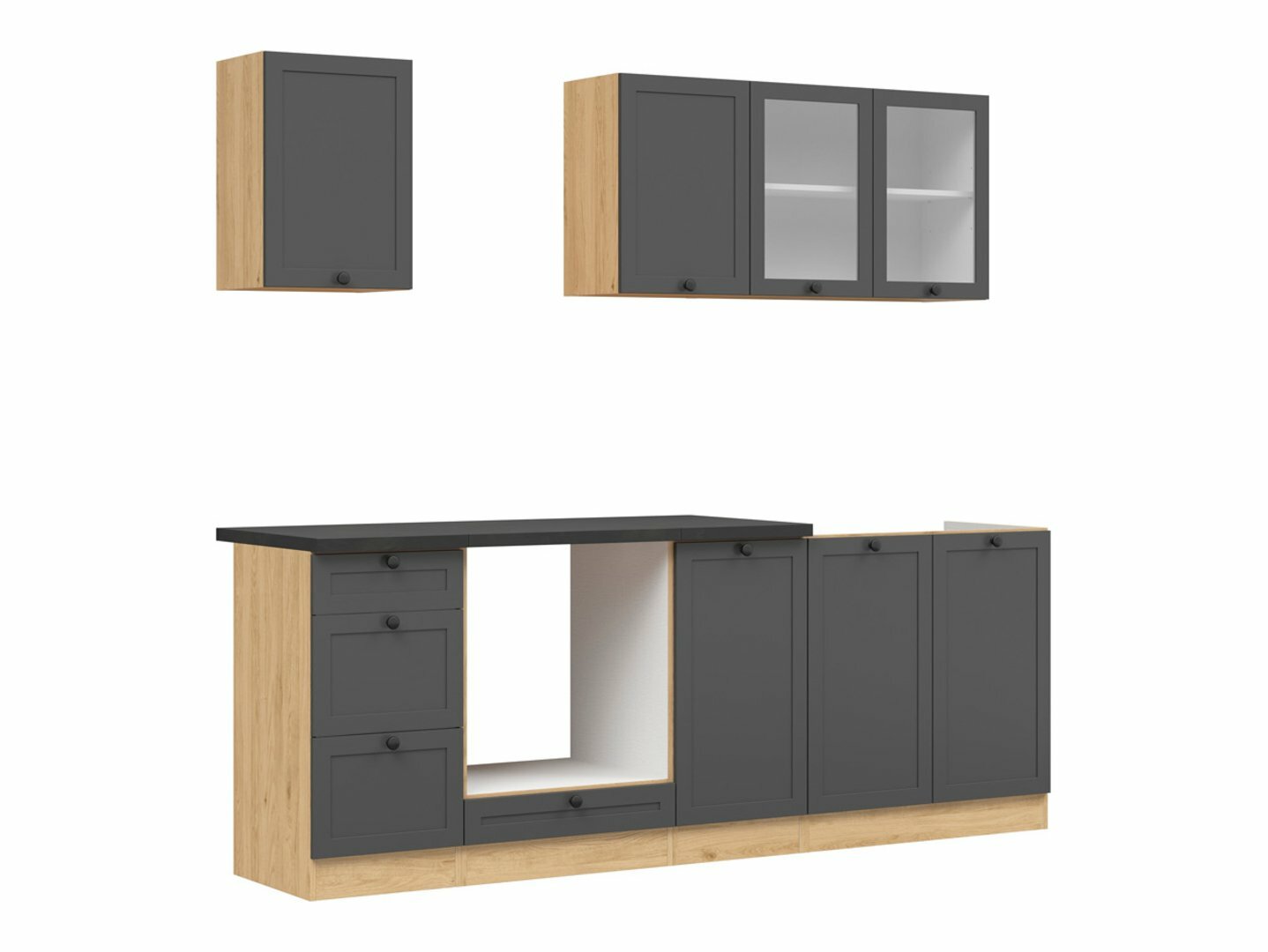 Modularni kuhinjski set Classic Grey Oak 117