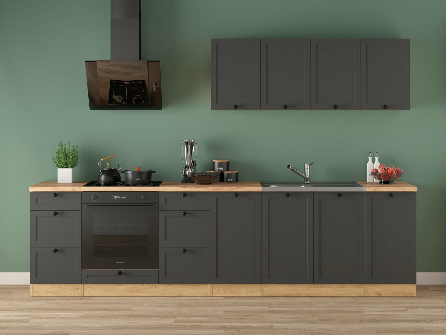 Modularni kuhinjski set Classic Grey Oak 119