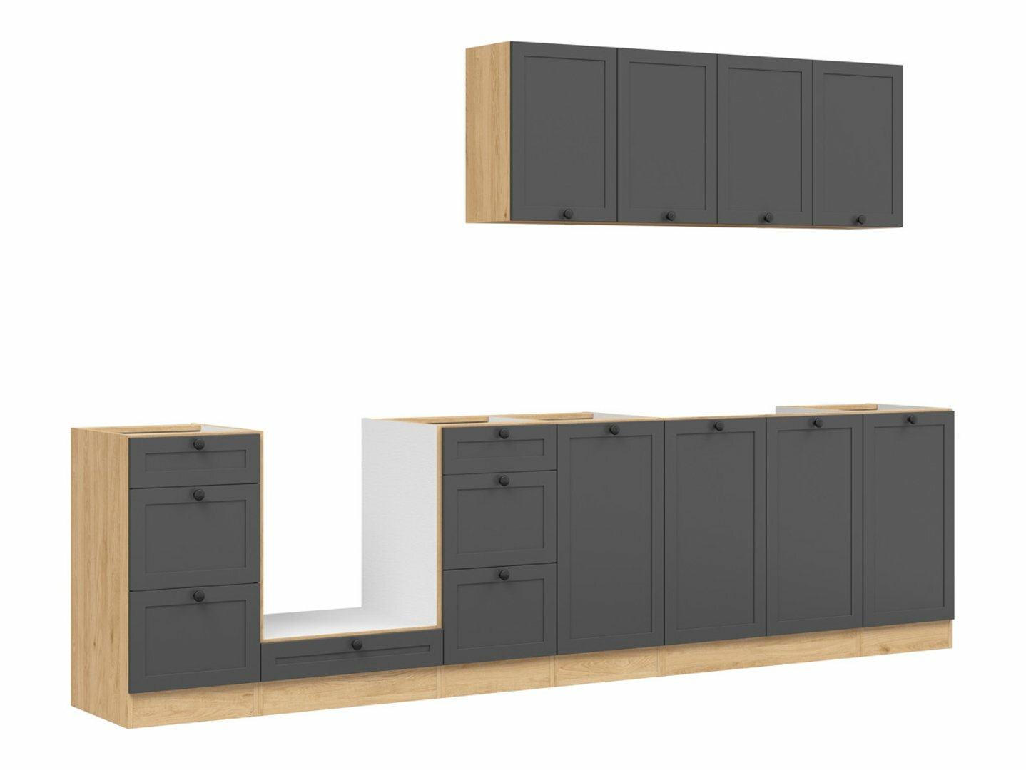 Modularni kuhinjski set Classic Grey Oak 119