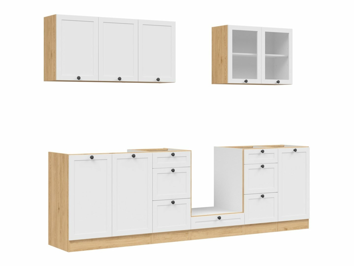 Modularni kuhinjski set Classic White Oak 122