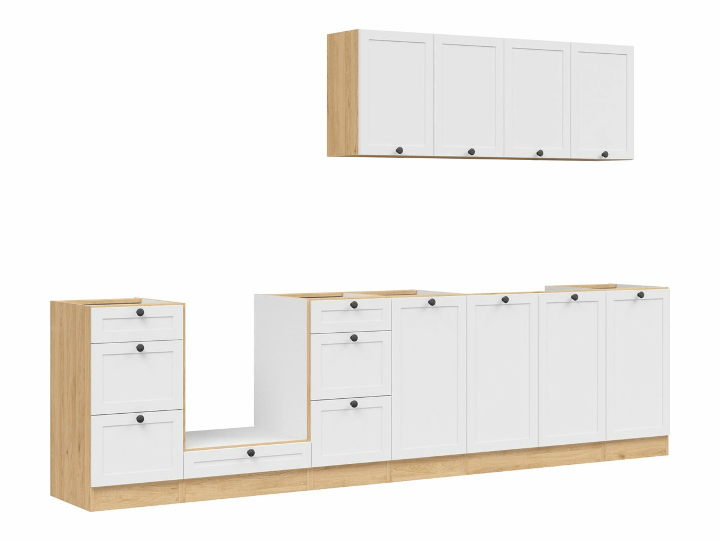 Modularni kuhinjski set Classic White Oak 123