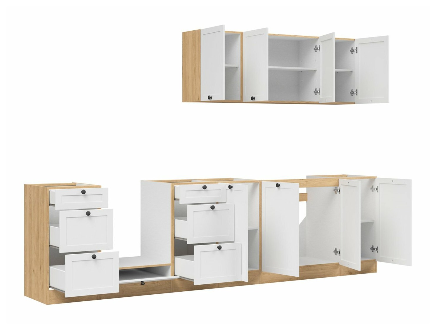 Modularni kuhinjski set Classic White Oak 123