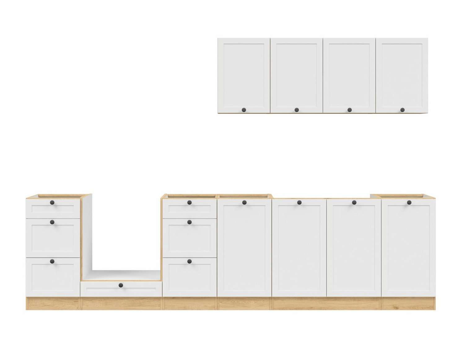 Modularni kuhinjski set Classic White Oak 123