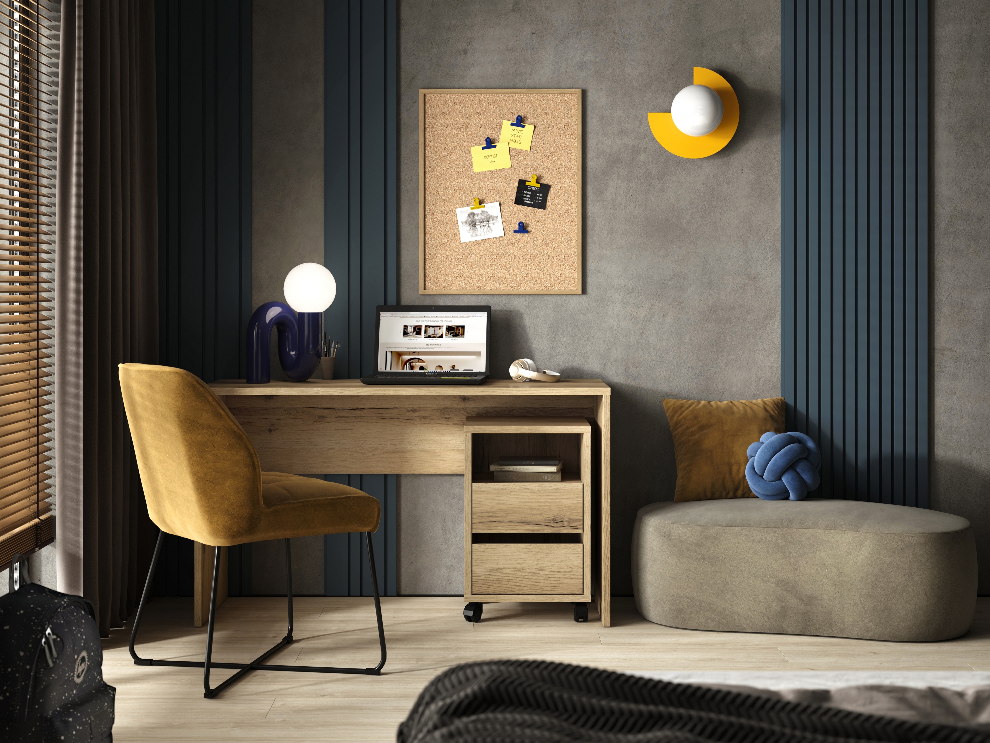 Kancelarijski sto Austin 345 (Svetli javor)