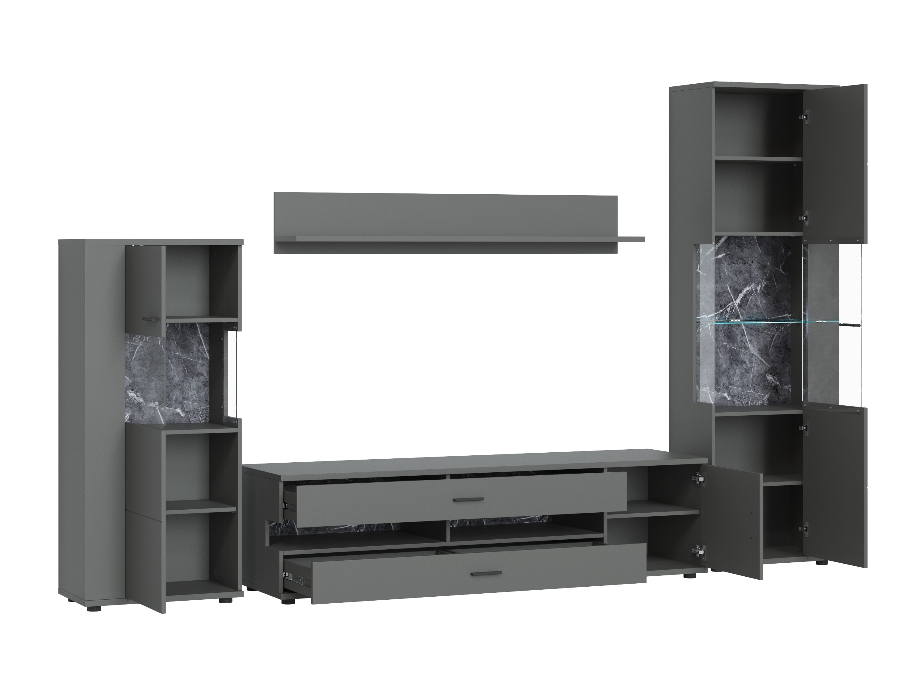 Set za dnevnu sobu Ontario 161 (Graphite)