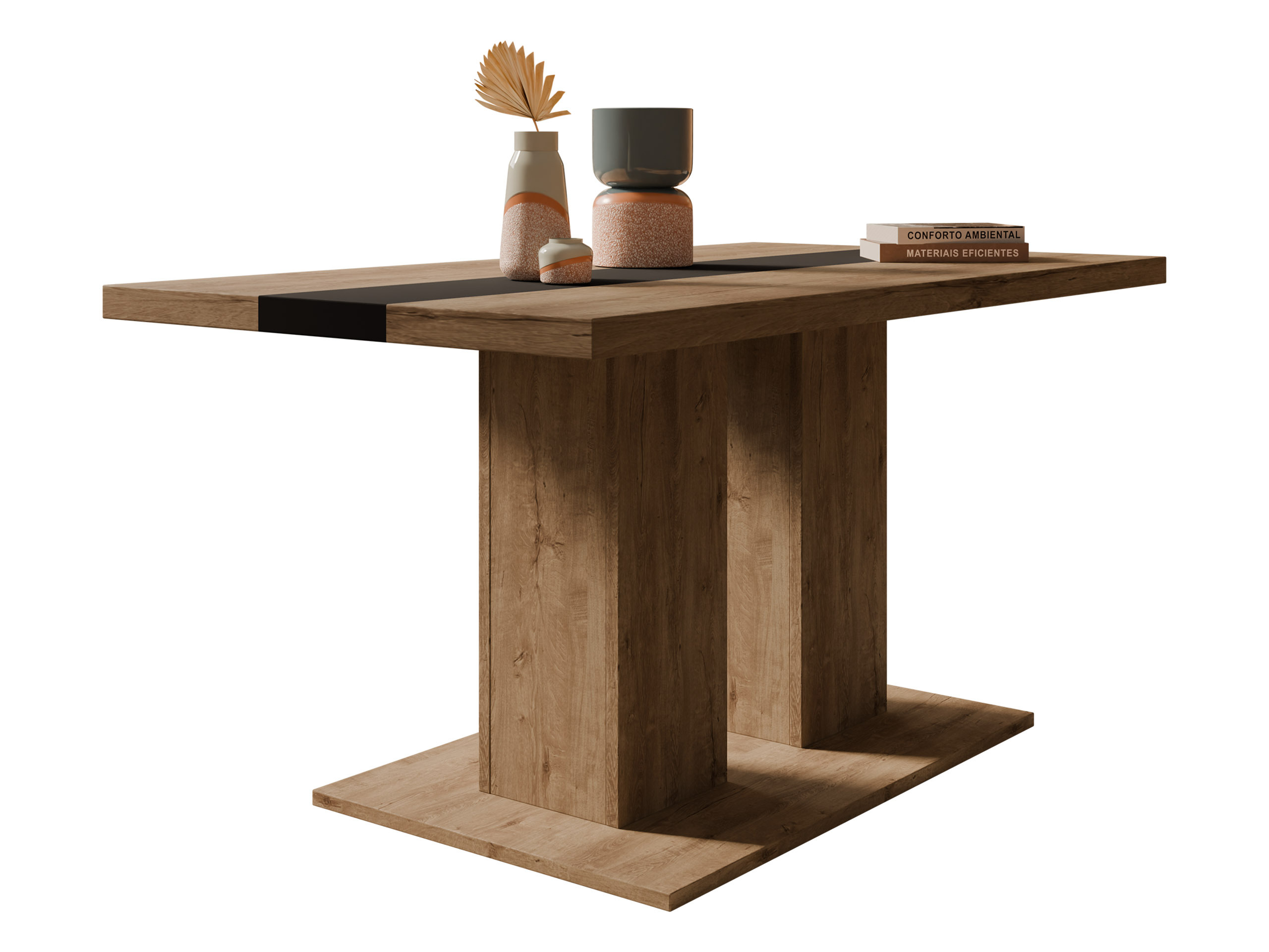 Stočić za kafu Tucson 147 (Храст лефкас + Crno)