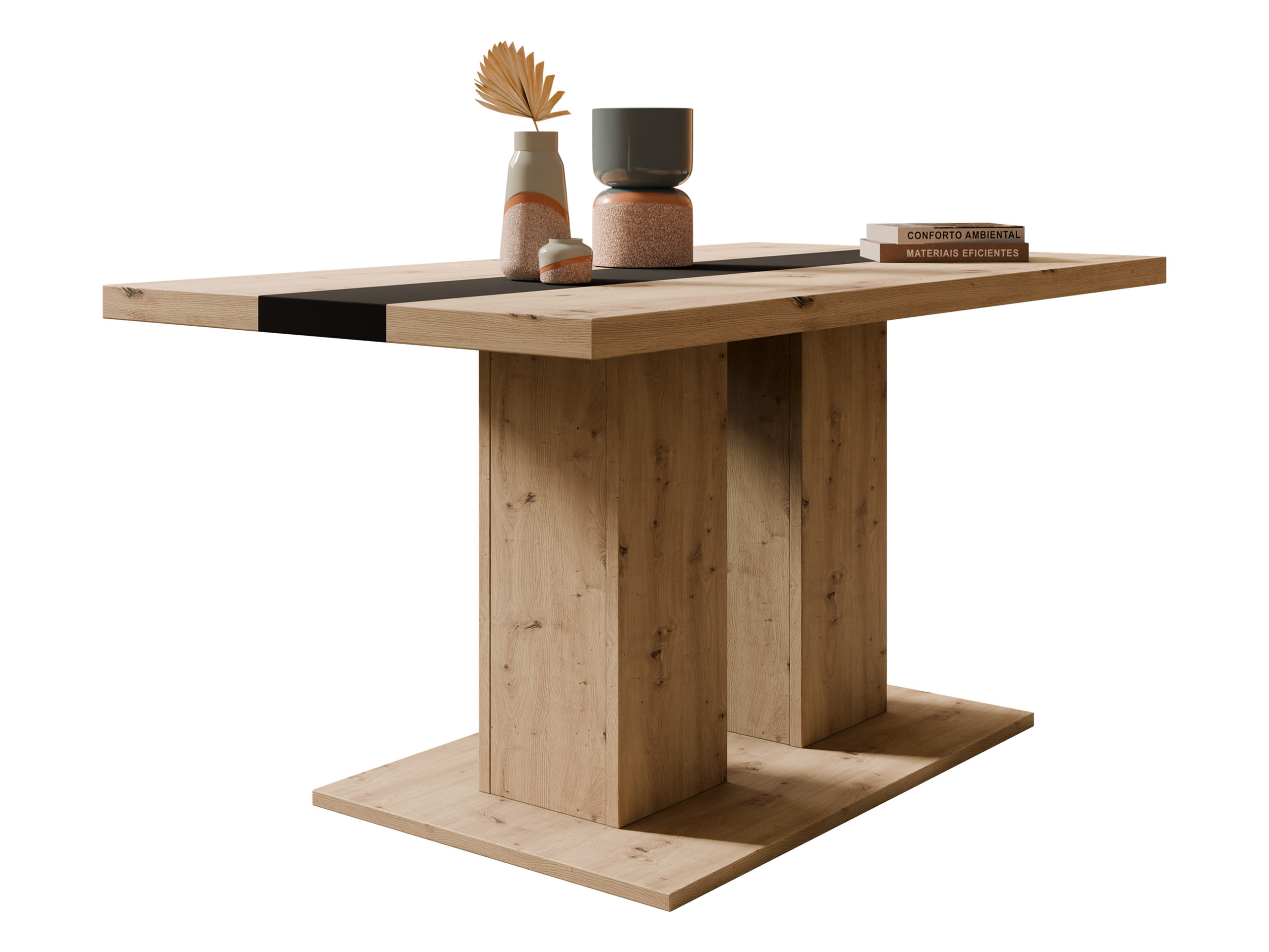 Stočić za kafu Tucson 147 (Zanatski hrast + Crno)