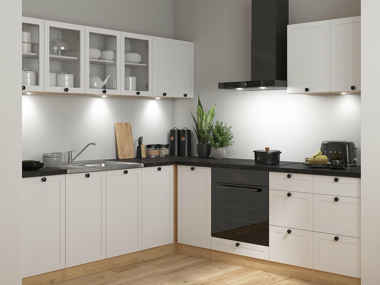 Modularni kuhinjski set Classic White Oak 125