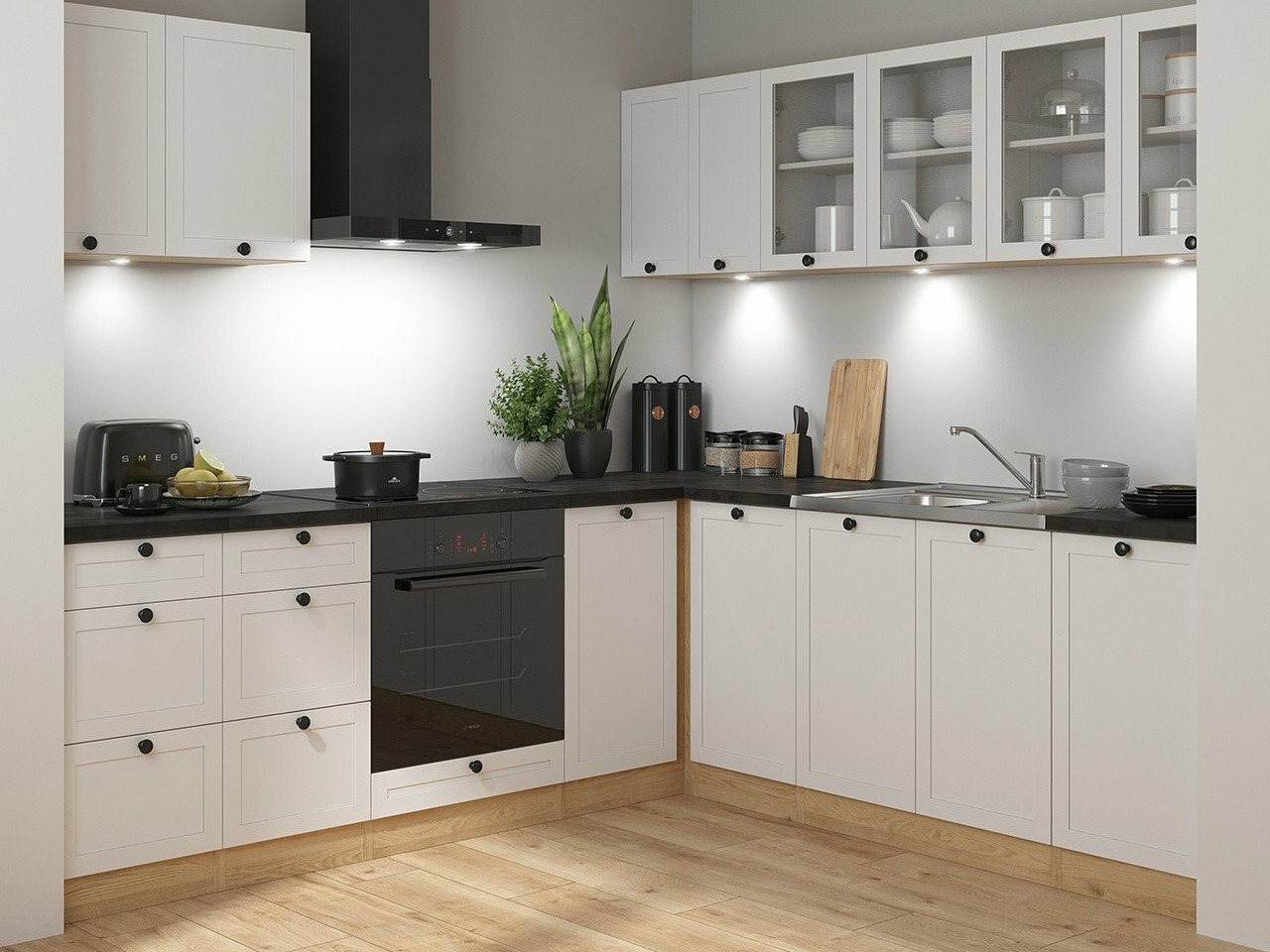 Modularni kuhinjski set Classic White Oak 125