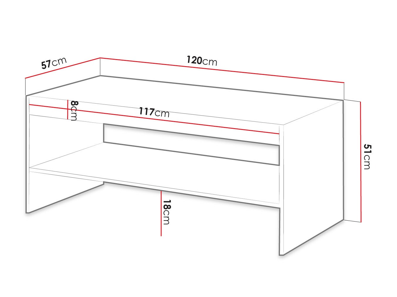 Stočić za kafu Levmari 105 (Belo)