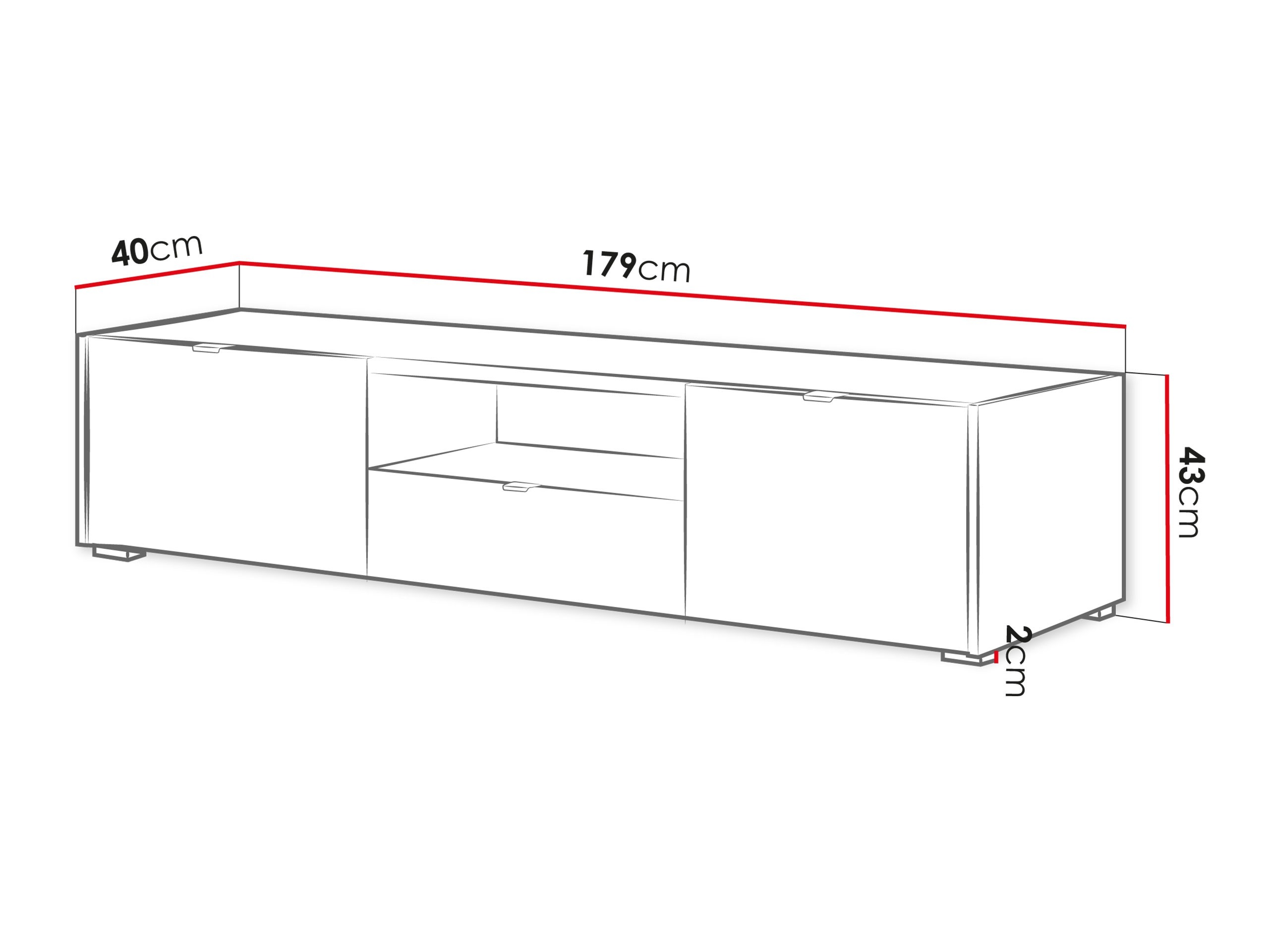 TV komoda Comfivo Vomoro 102