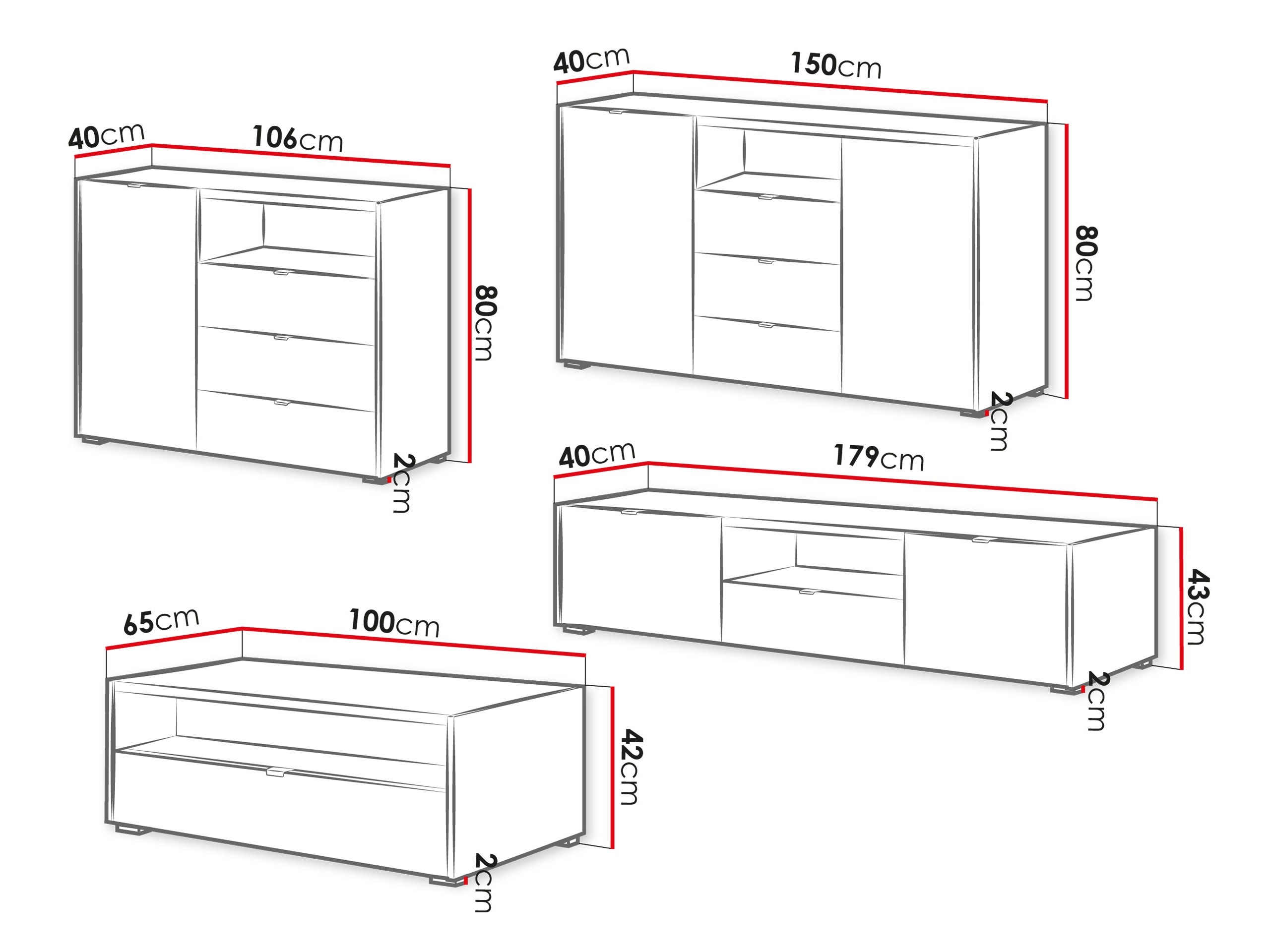 Set za dnevnu sobu Comfivo Vomoro 105