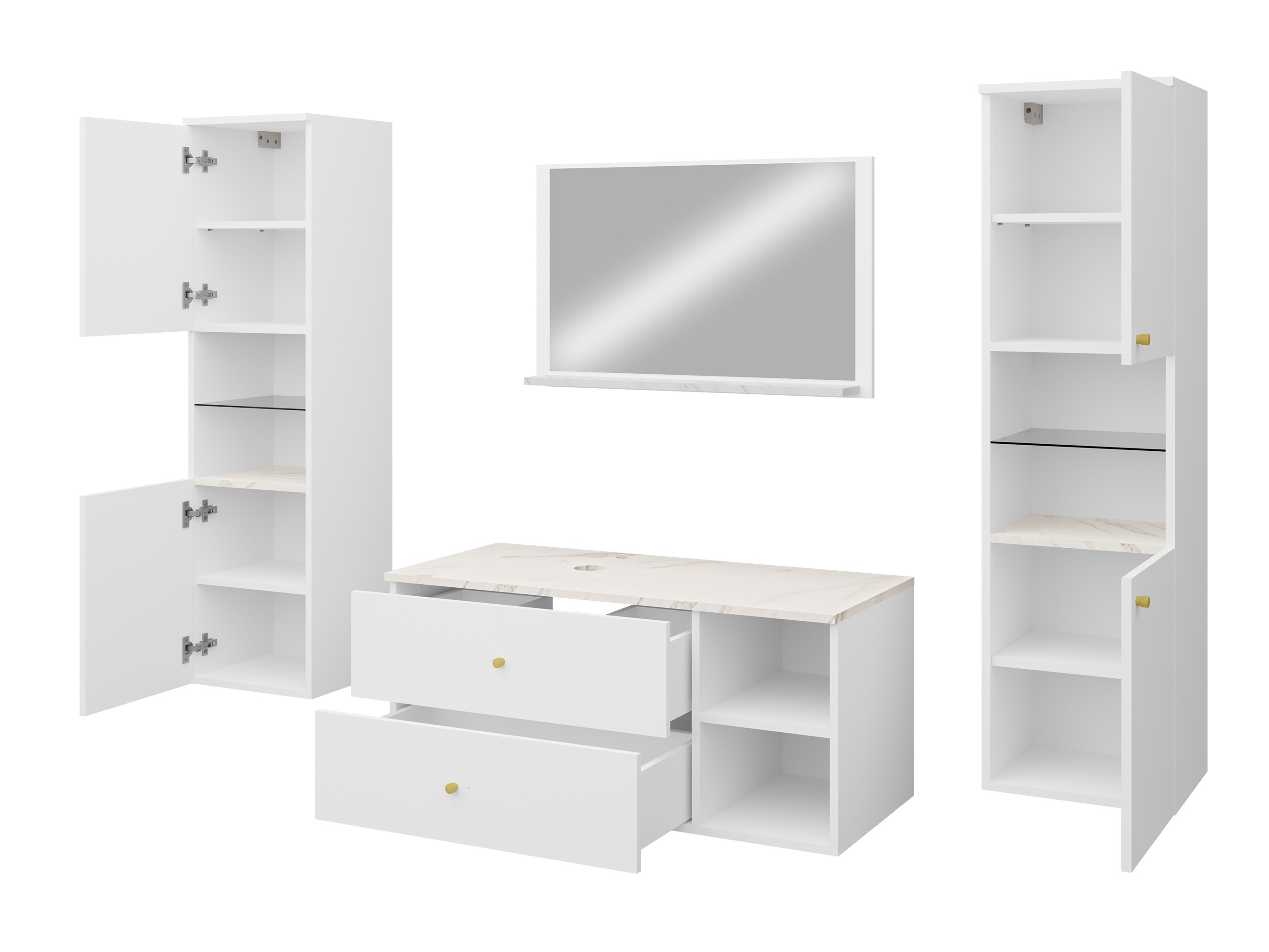 Set za kupatilo Salus III (Kašmir + Hrast)