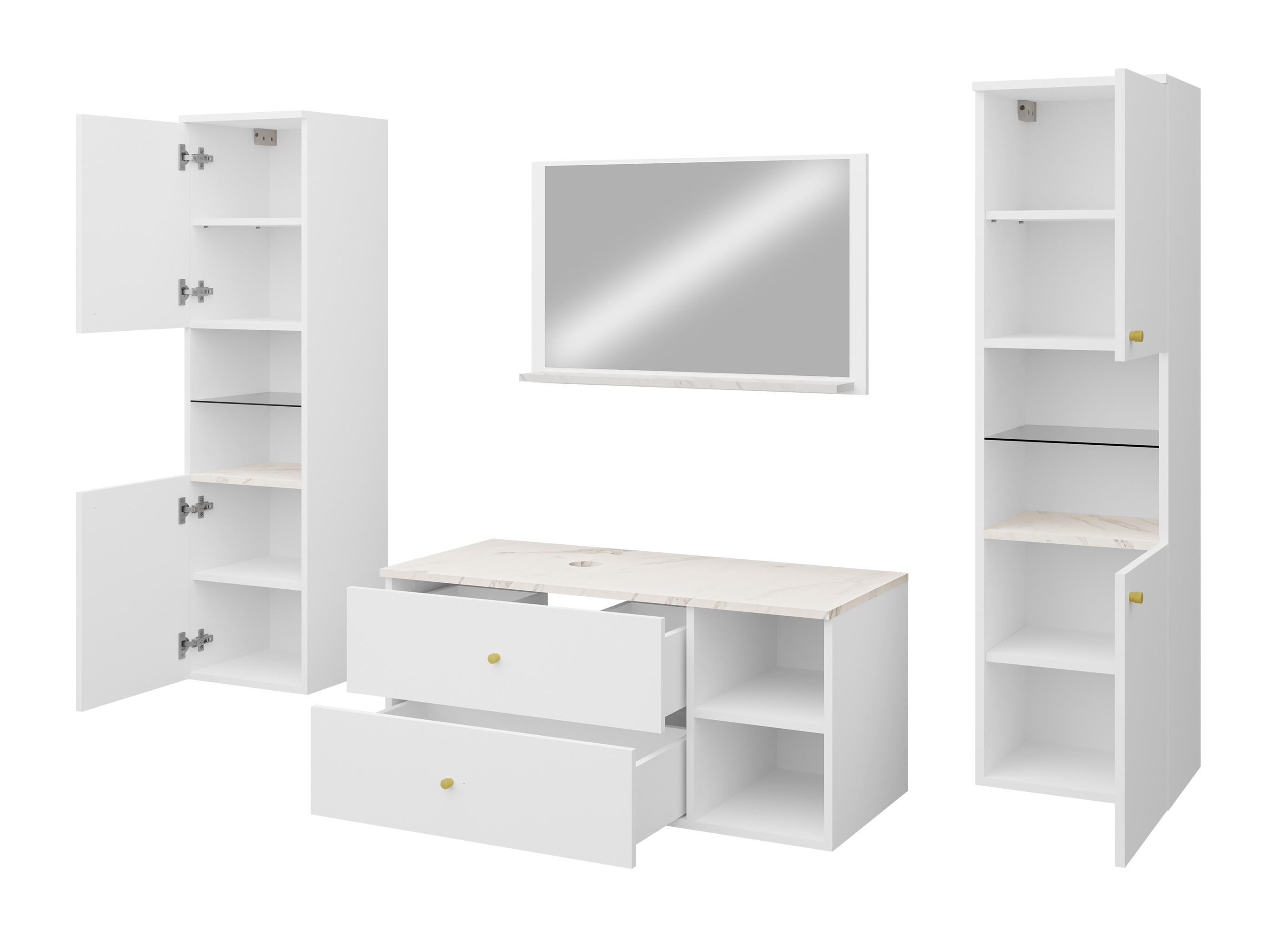 Set za kupatilo Salus III (Kašmir + Hrast)