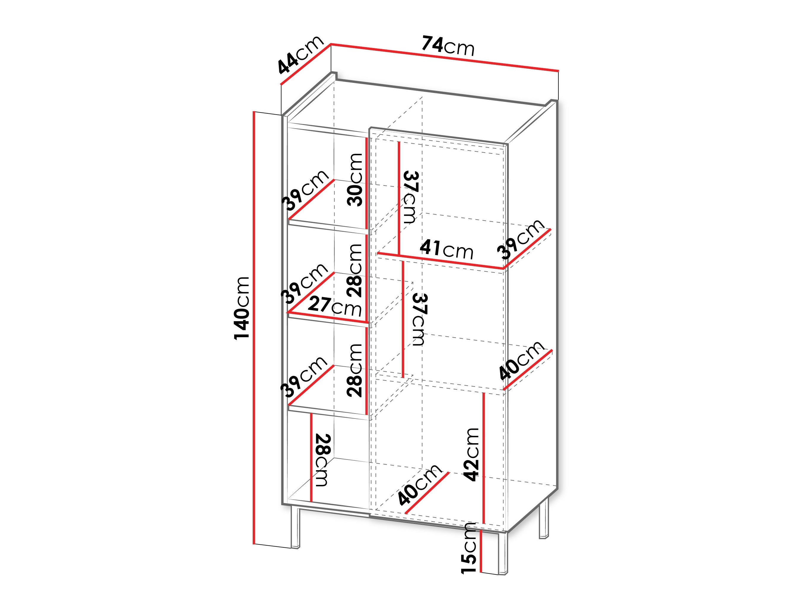 Polica Veldome 101 (Kašmir + Hrast)