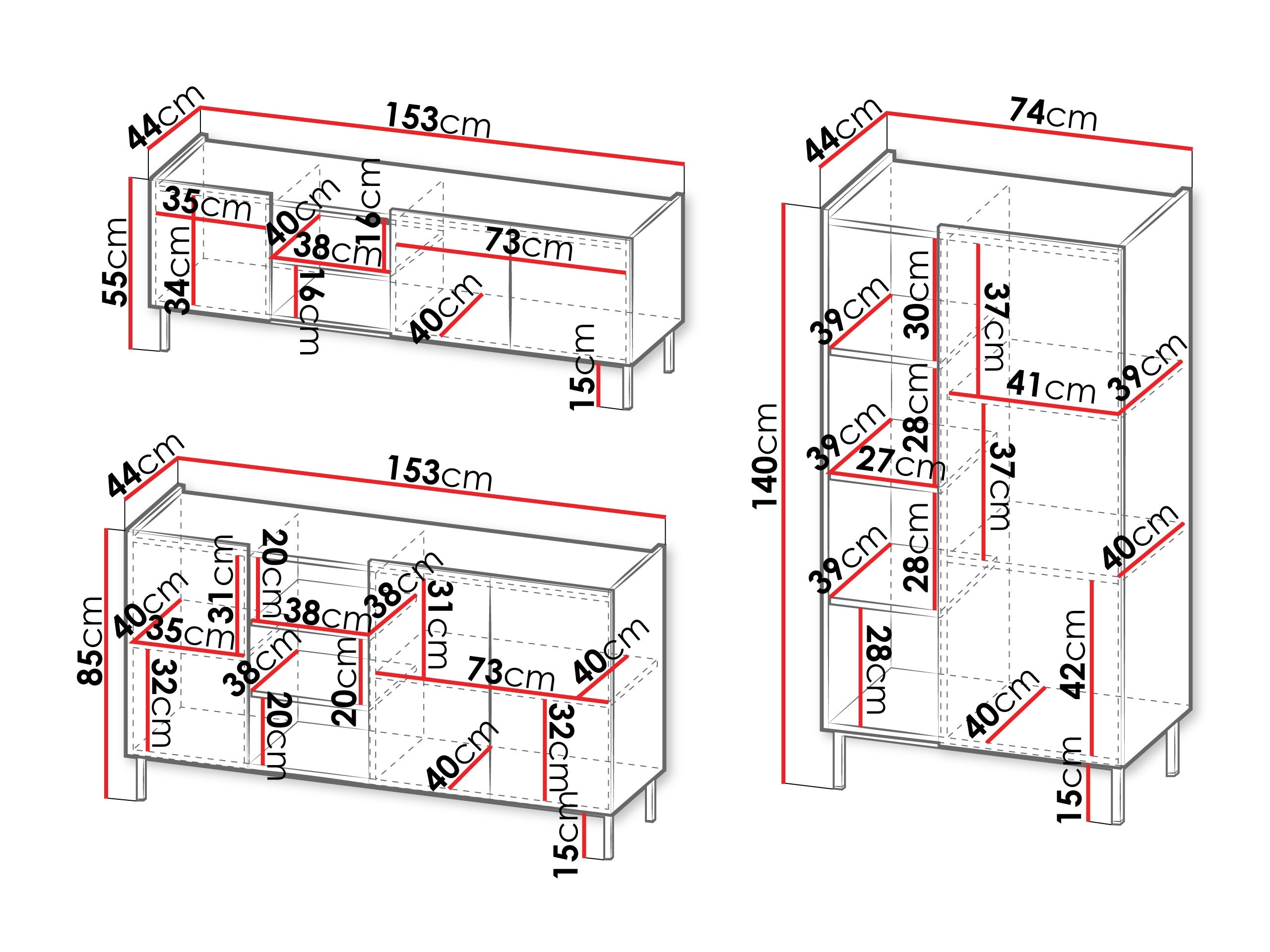 Set za dnevnu sobu Veldome 103 (Kašmir + Hrast)