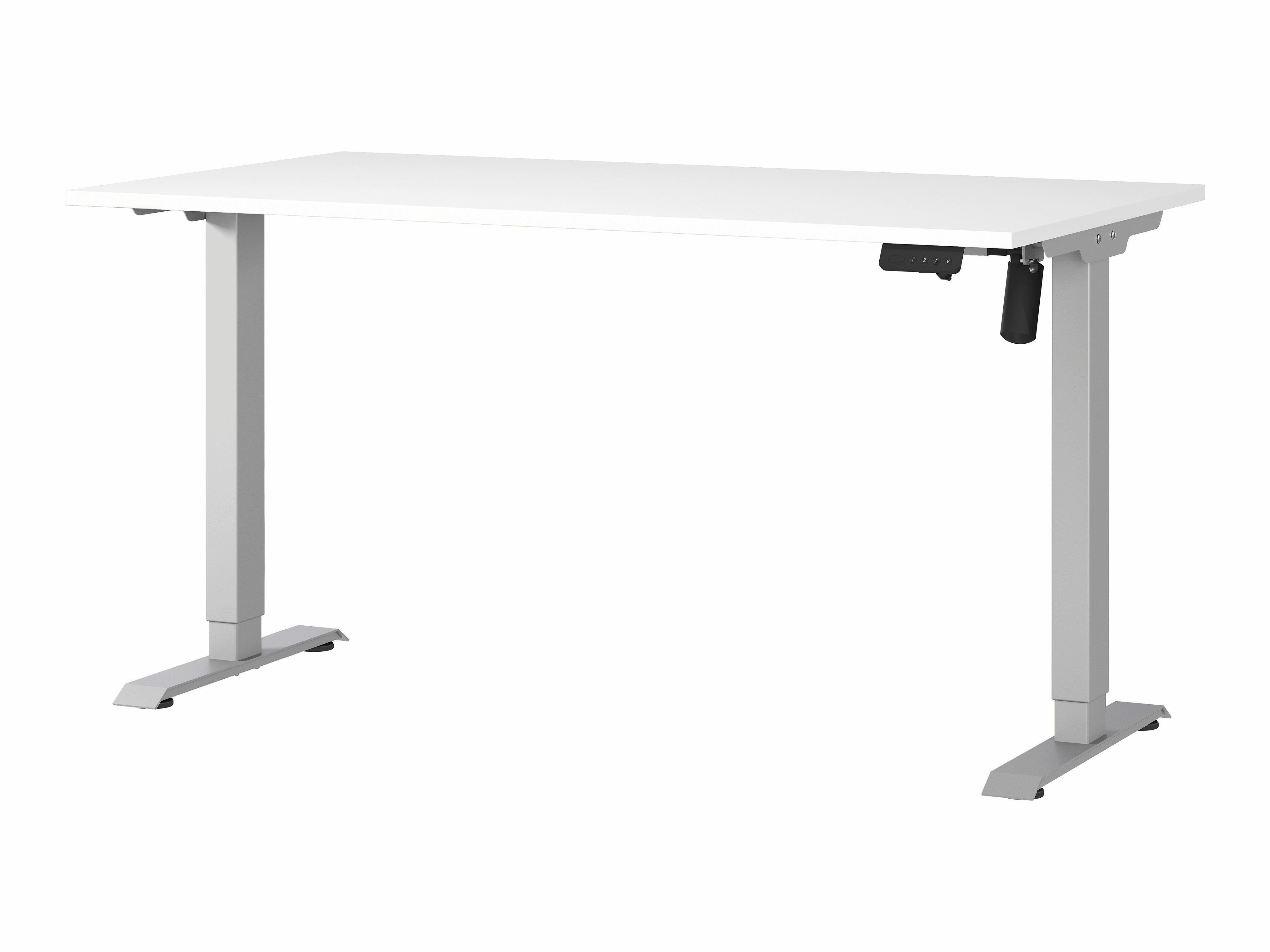 Sto sa podesivom visinom Lartesi 116 (Belo + Srebrna)