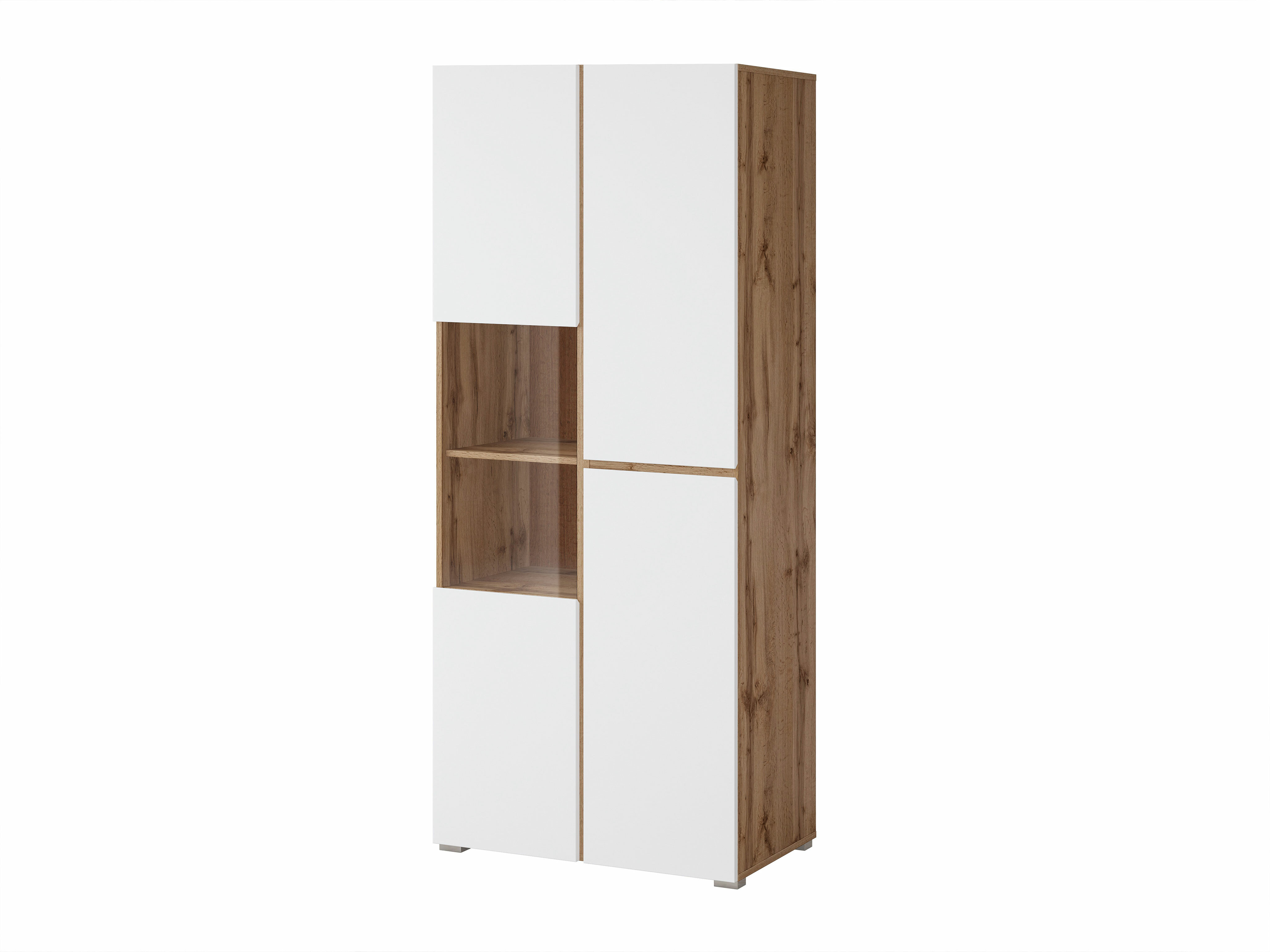 Polica Alfere 110 (Hrast Votan + Belo)