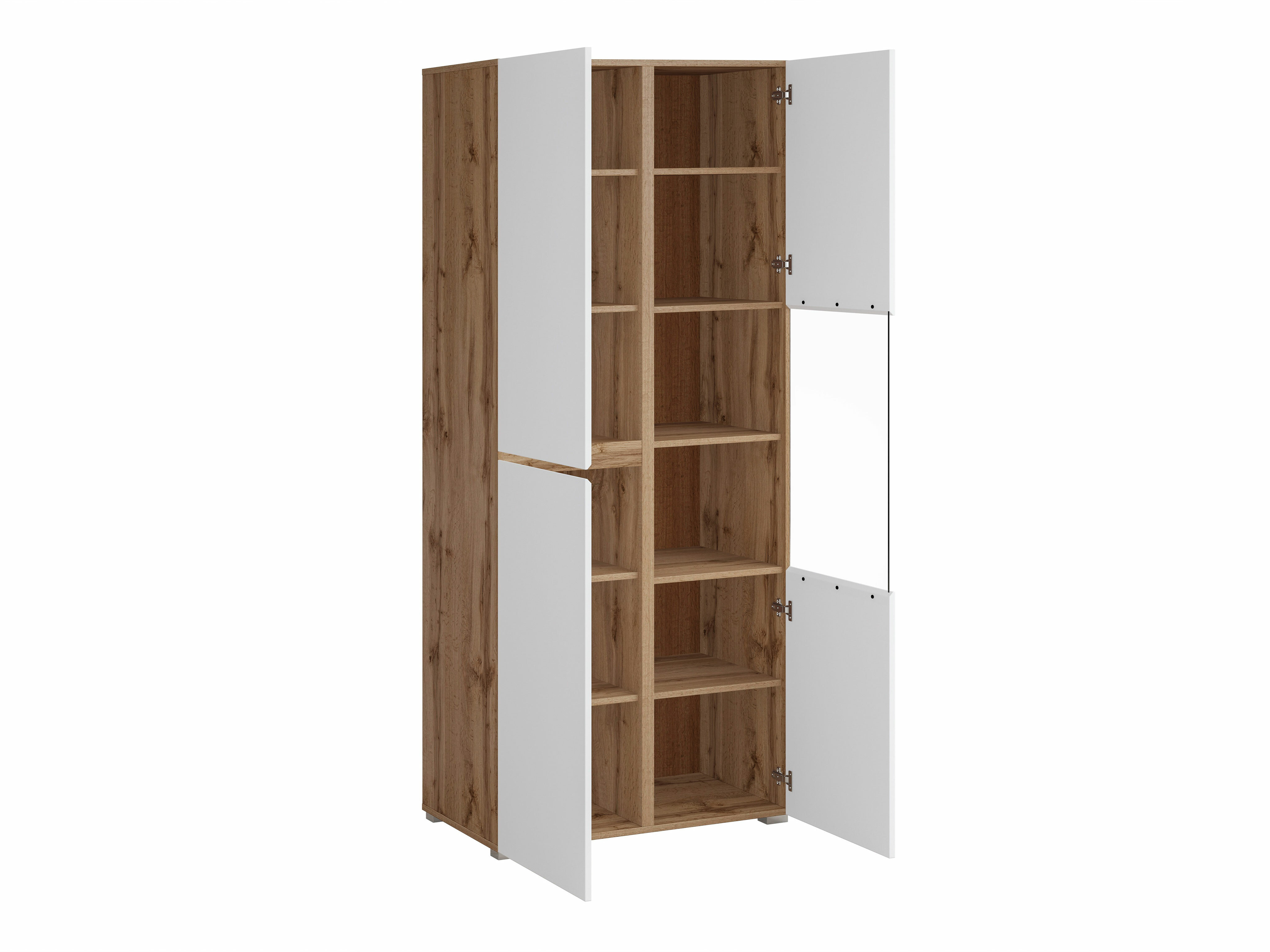 Polica Alfere 110 (Вотан храст + Belo)