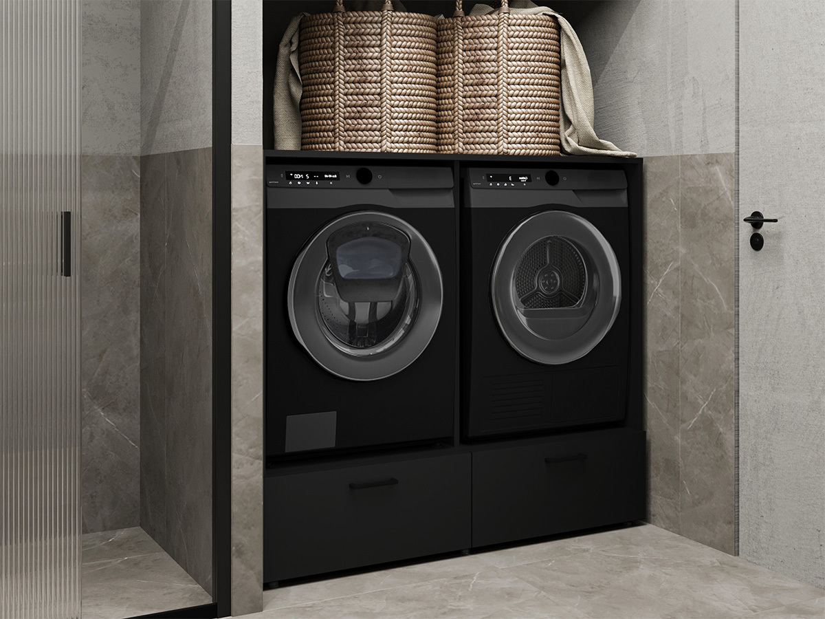 Polica za kupatilo Austin 368 (Crno)