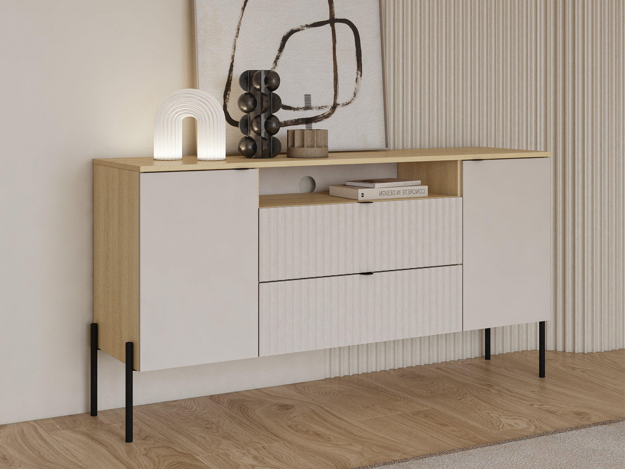 Komoda Levtenu 115 (Hrast + Kašmir)