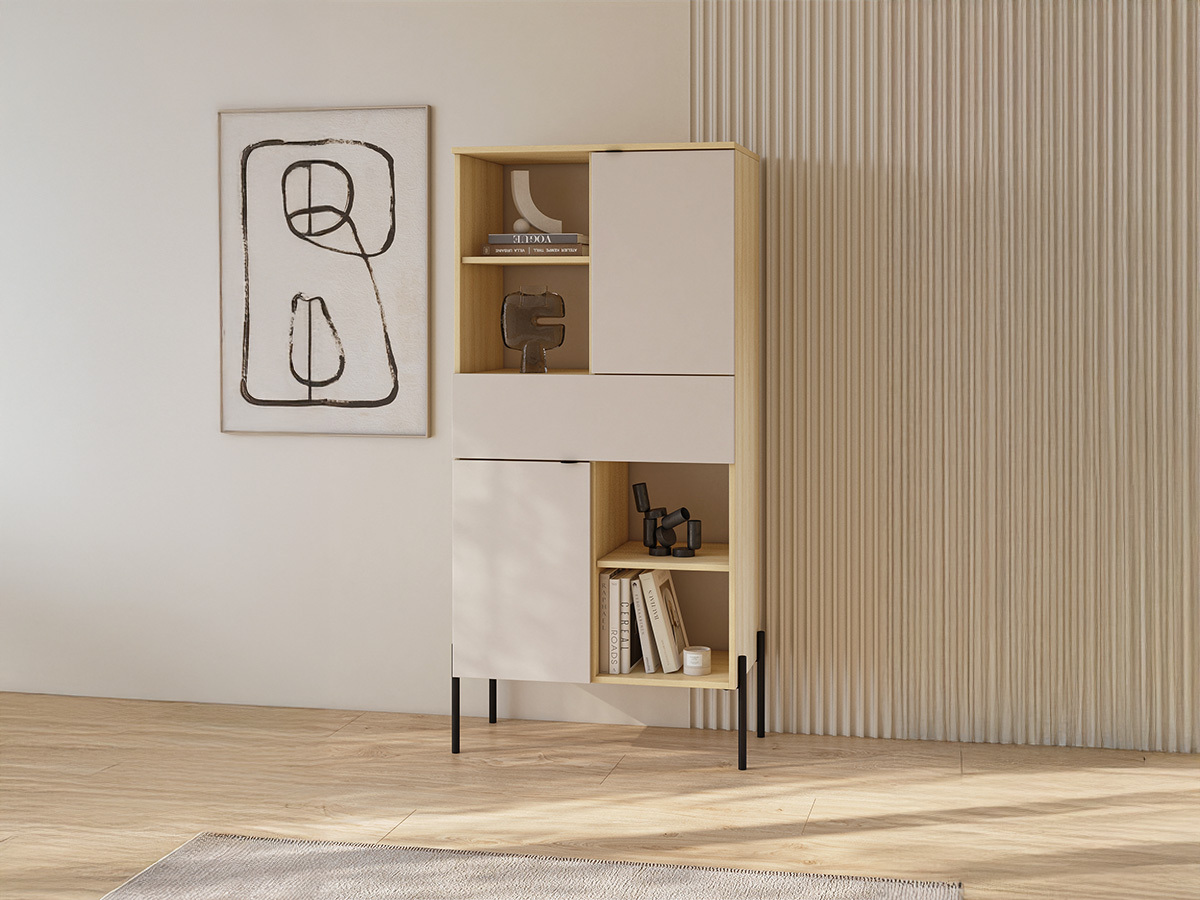 Polica Levtenu 110 (Hrast + Kašmir)