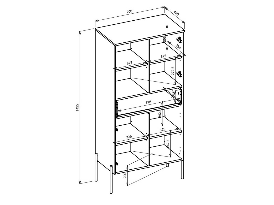 Polica Levtenu 110 (Hrast)