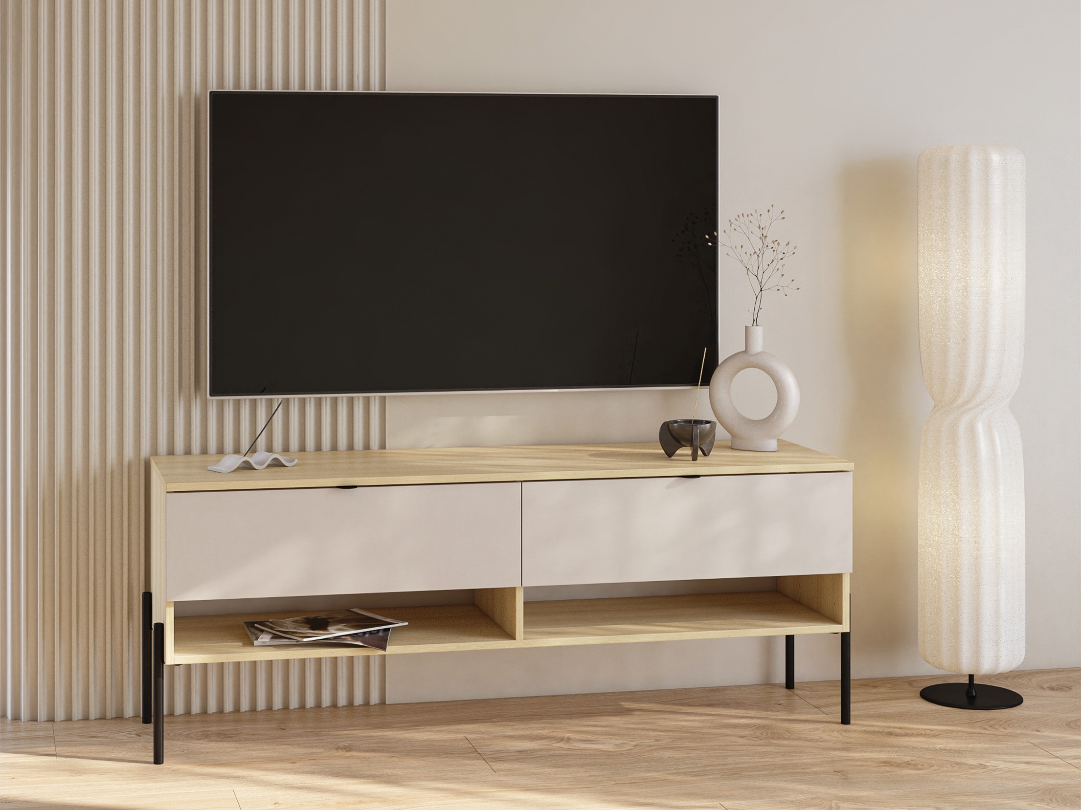 TV komoda Levtenu 108 (Hrast + Kašmir)