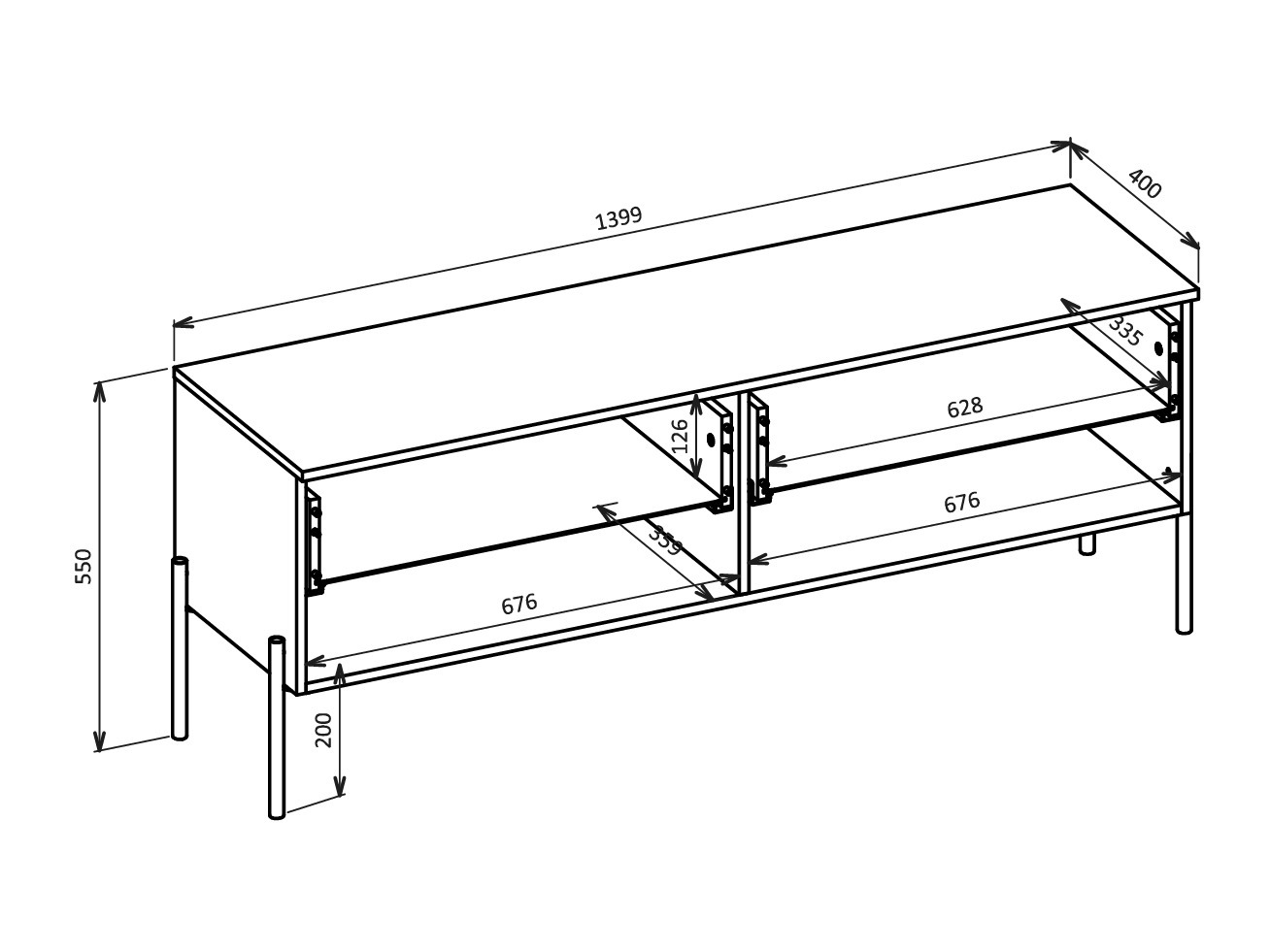 TV sto Levtenu 108 (Hrast)