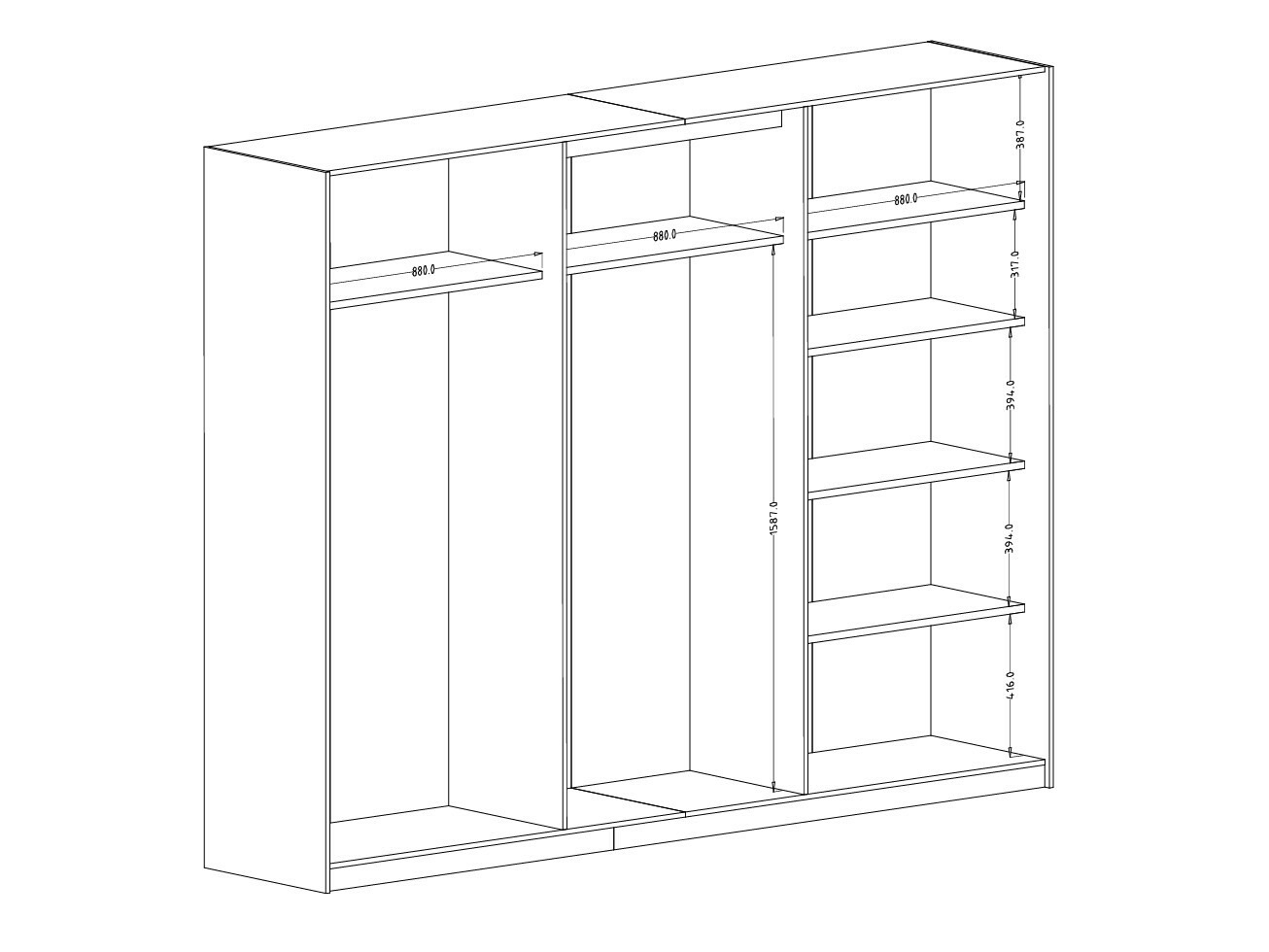 Ormar Austin 370 (Hrast)