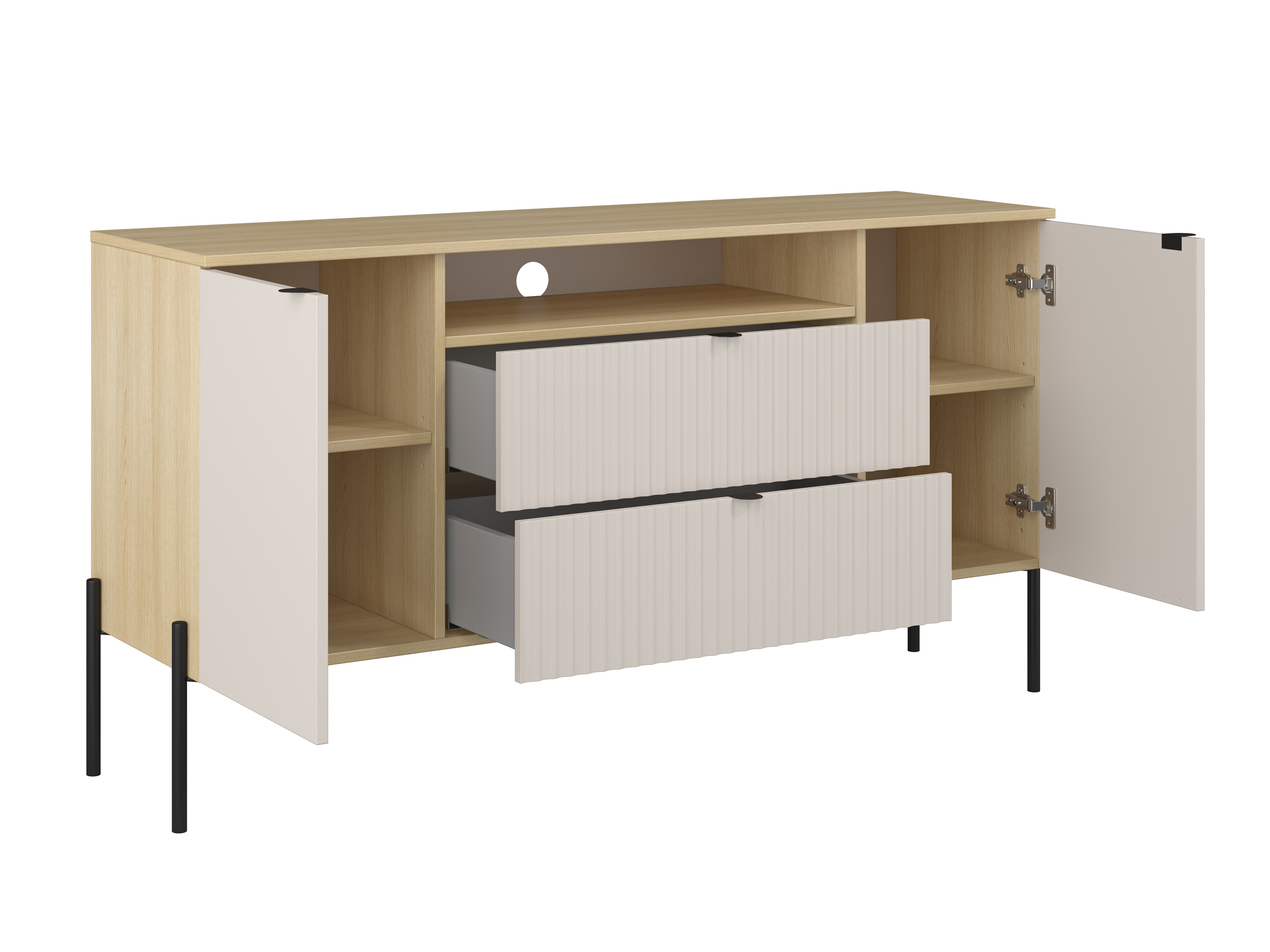 Set za dnevnu sobu Levtenu 119 (Hrast + Kašmir)