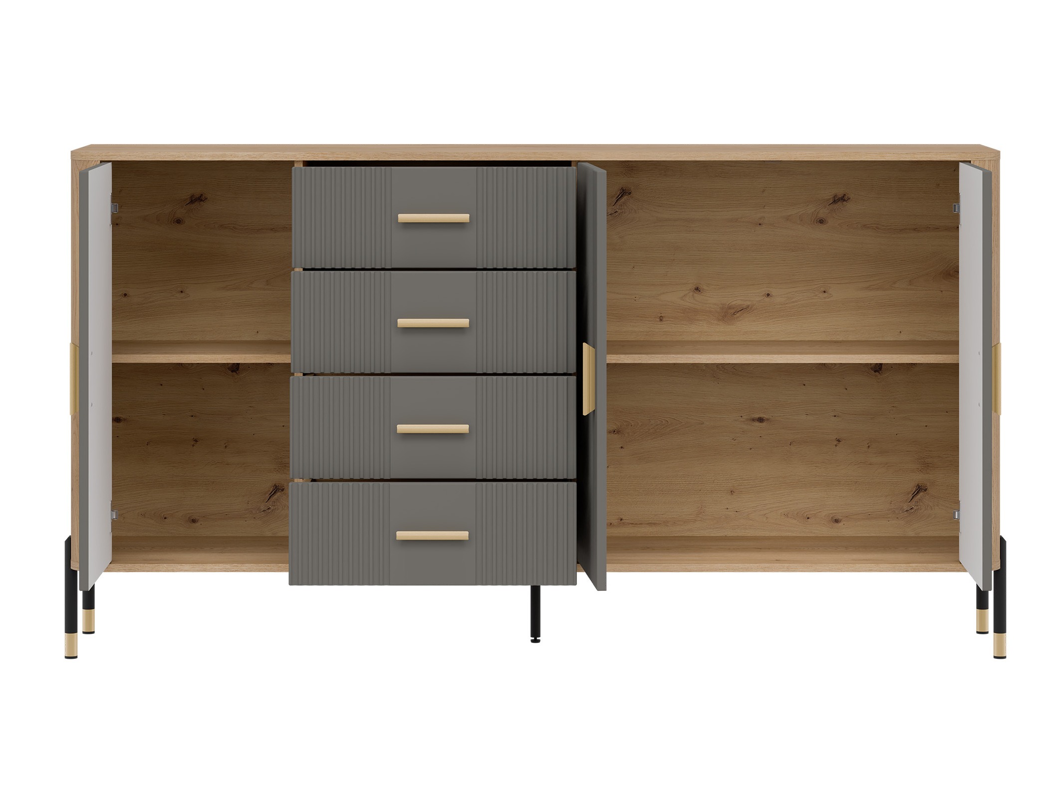 Komoda Flosora 121 (Sivo)