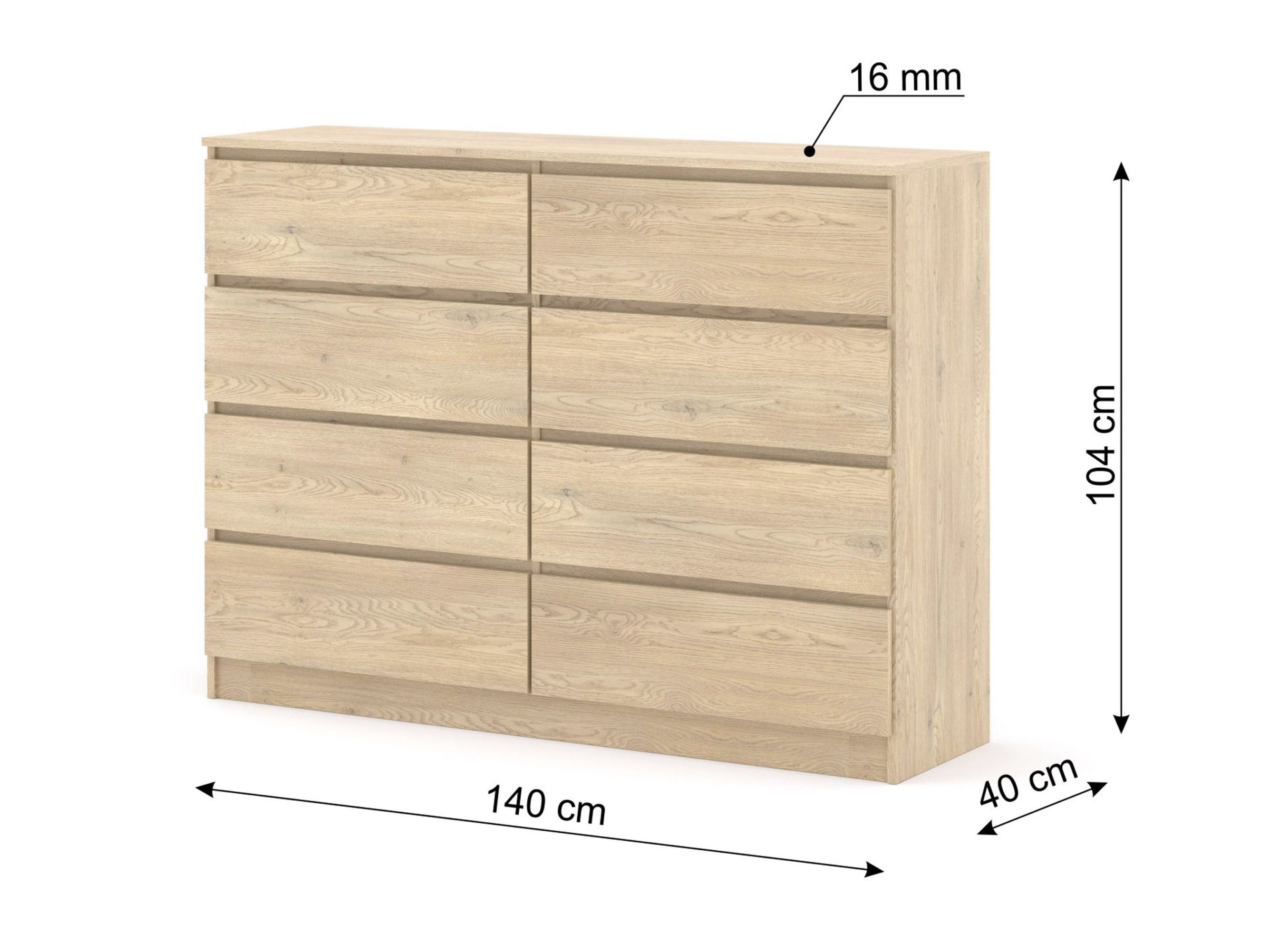 Komoda Buffalo 197 (Hrast)