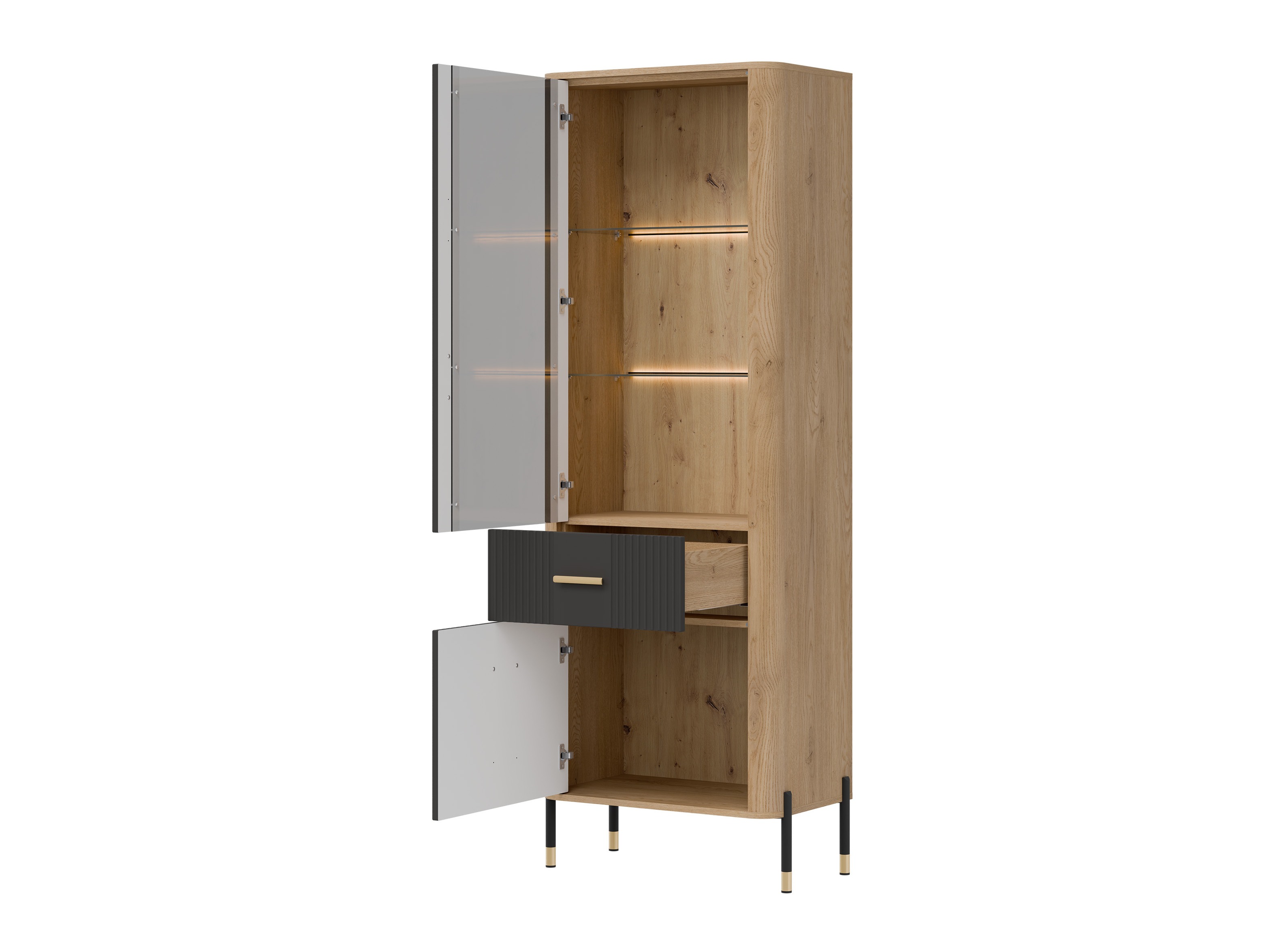 Polica Flosora 127 (Antracit)