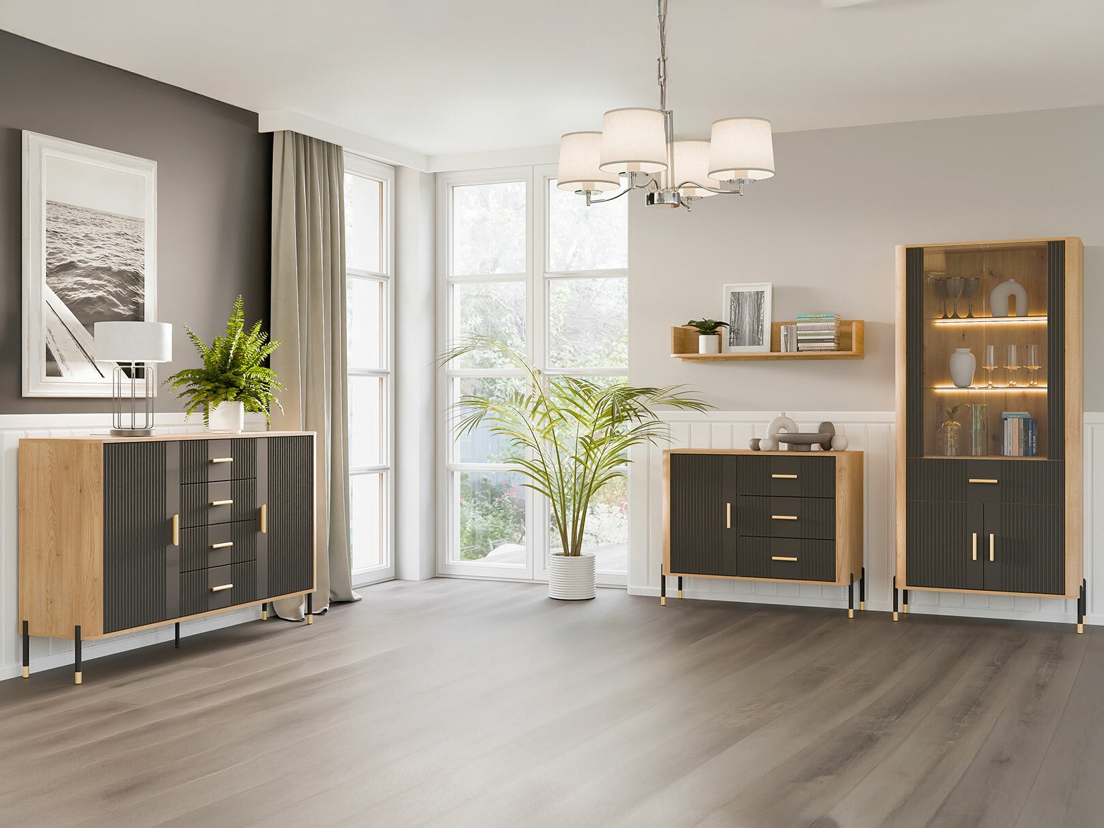 Polica Flosora 129 (Antracit)