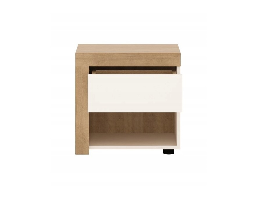 Set spavaća soba Feldeli 122 (Riviera hrast + Sjajno belo)