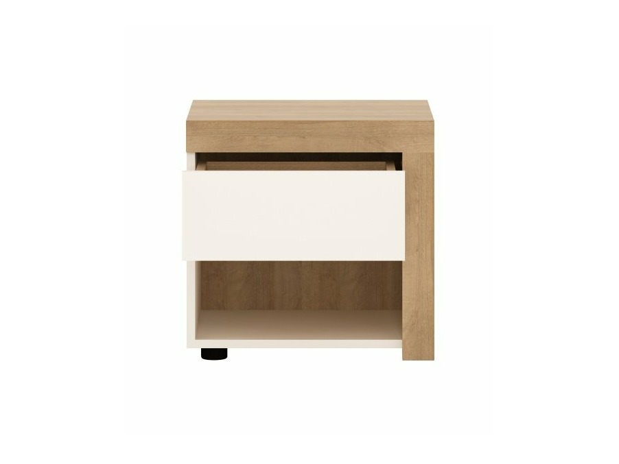Set spavaća soba Feldeli 122 (Riviera hrast + Sjajno belo)