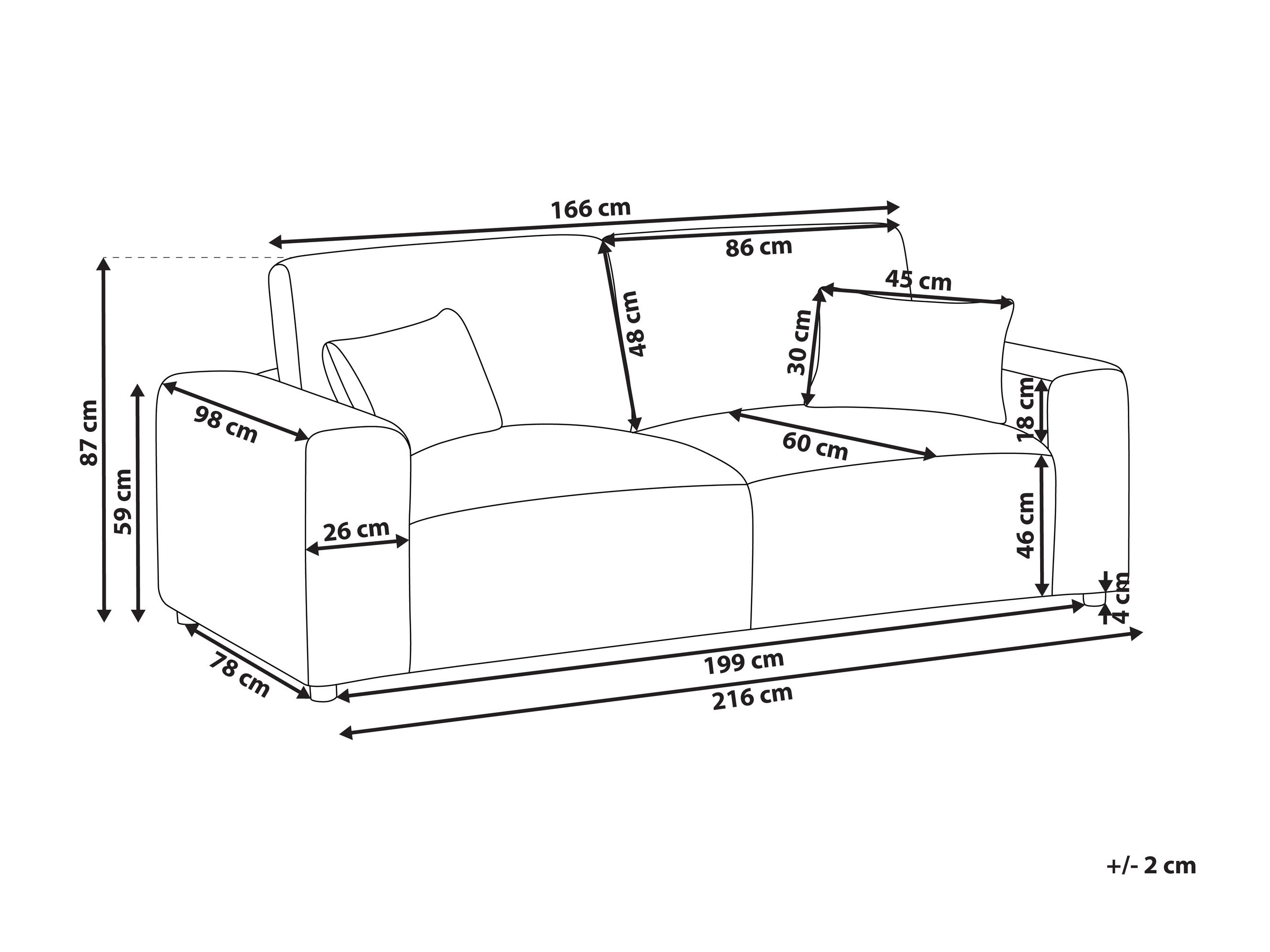 Sofa Berwyn 2797 (Belo)