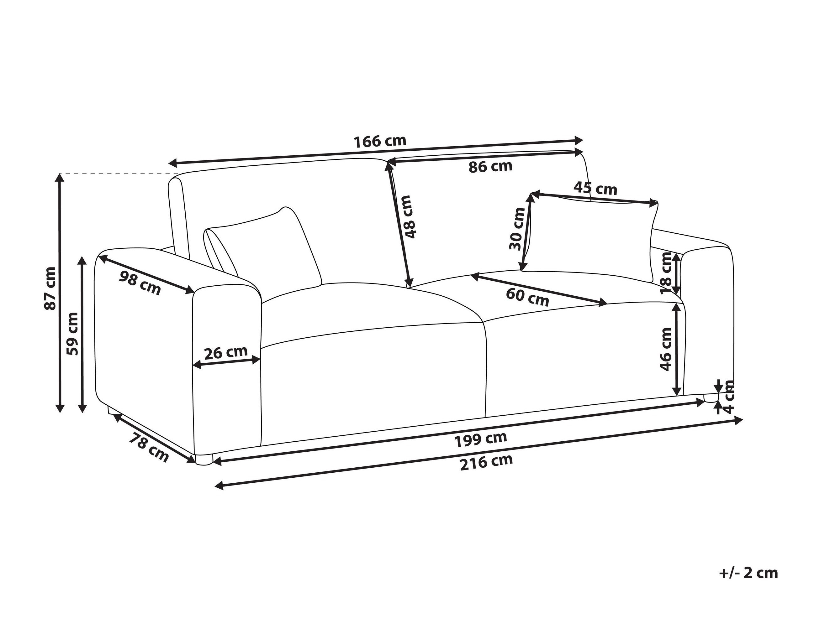 Sofa Berwyn 2797 (Sivo)