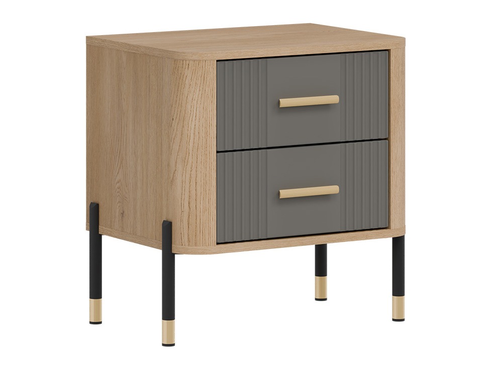 Noćni ormarić Flosora 140 (Sivo)