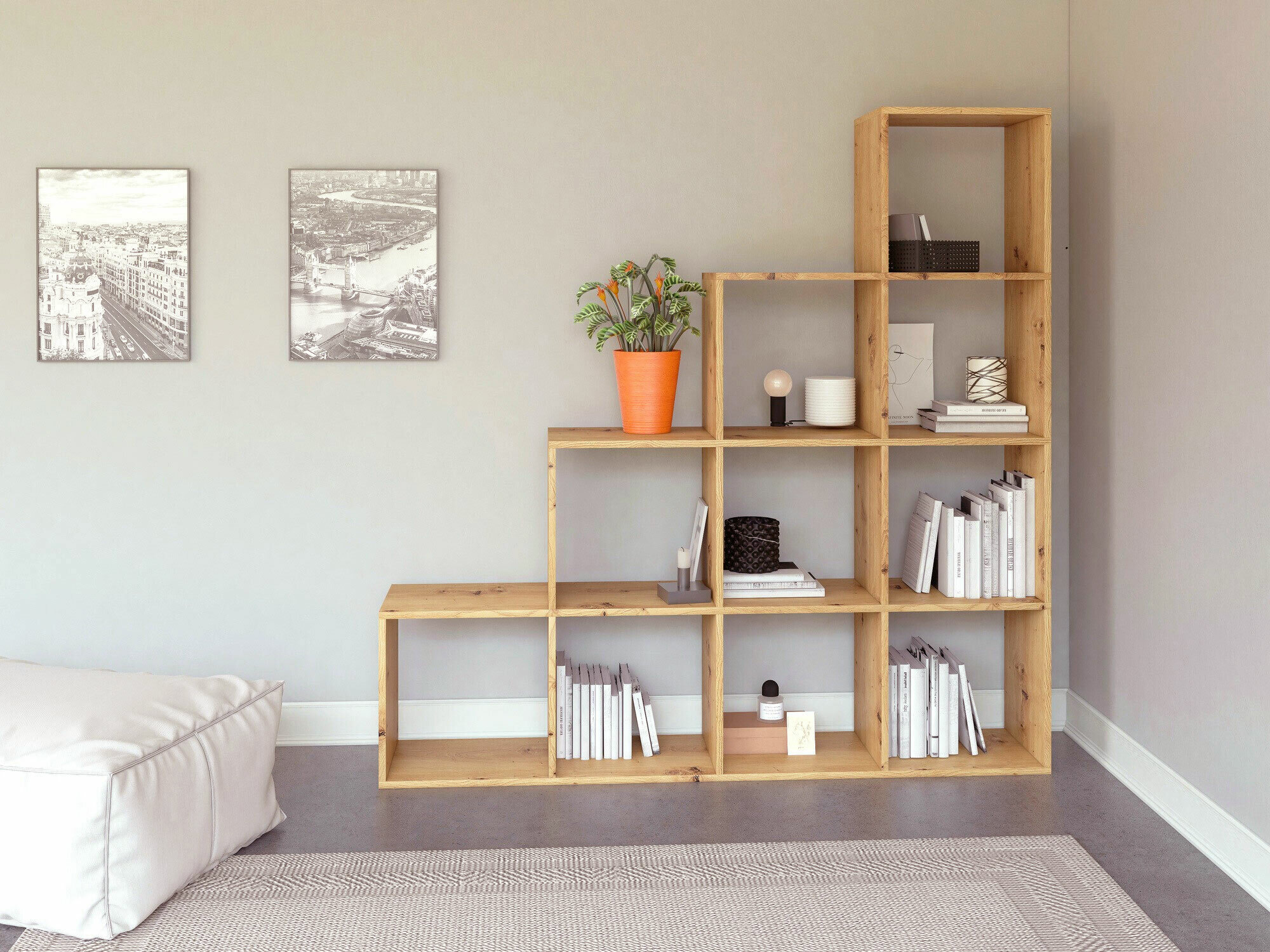 Polica Mandeville 233 (Zanatski hrast)