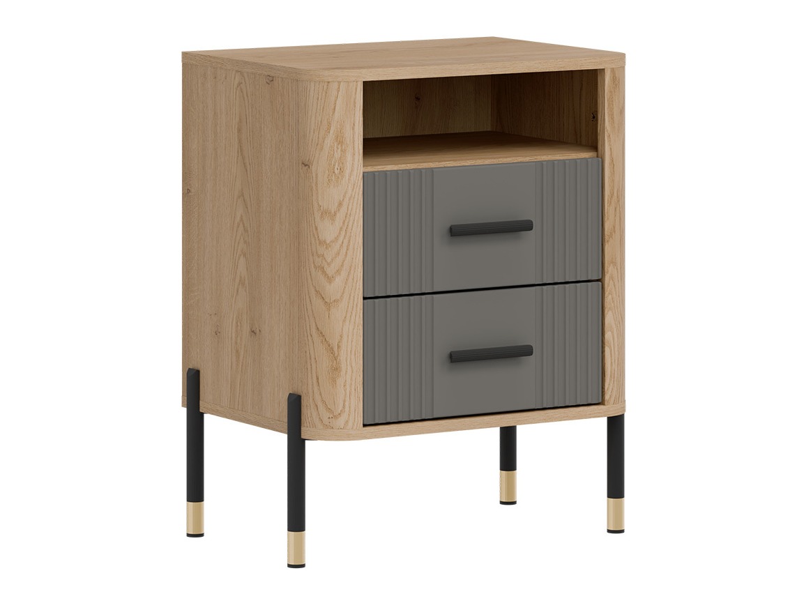 Noćni ormarić Flosora 142 (Sivo)