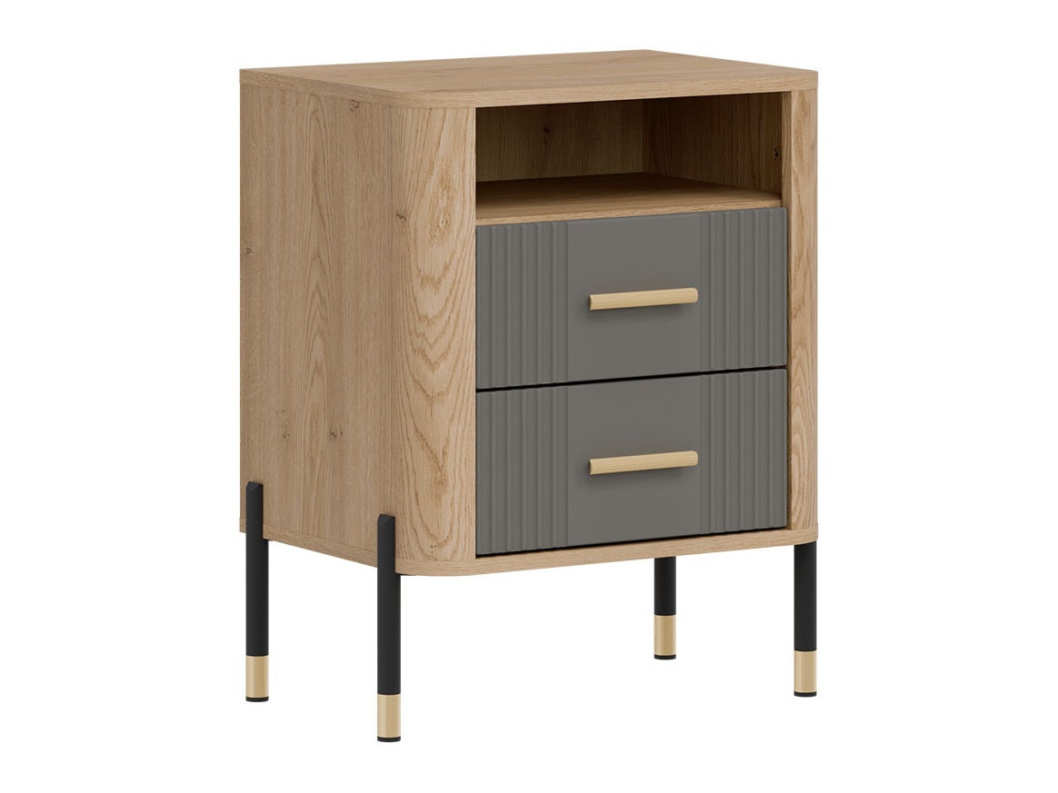 Noćni ormarić Flosora 142 (Sivo)