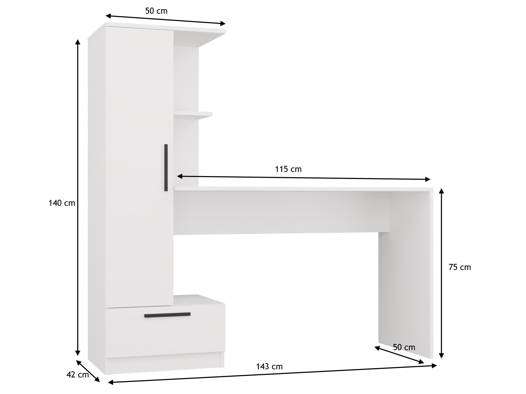 Kancelarijski sto Mandeville 321 (Artisan hrast)