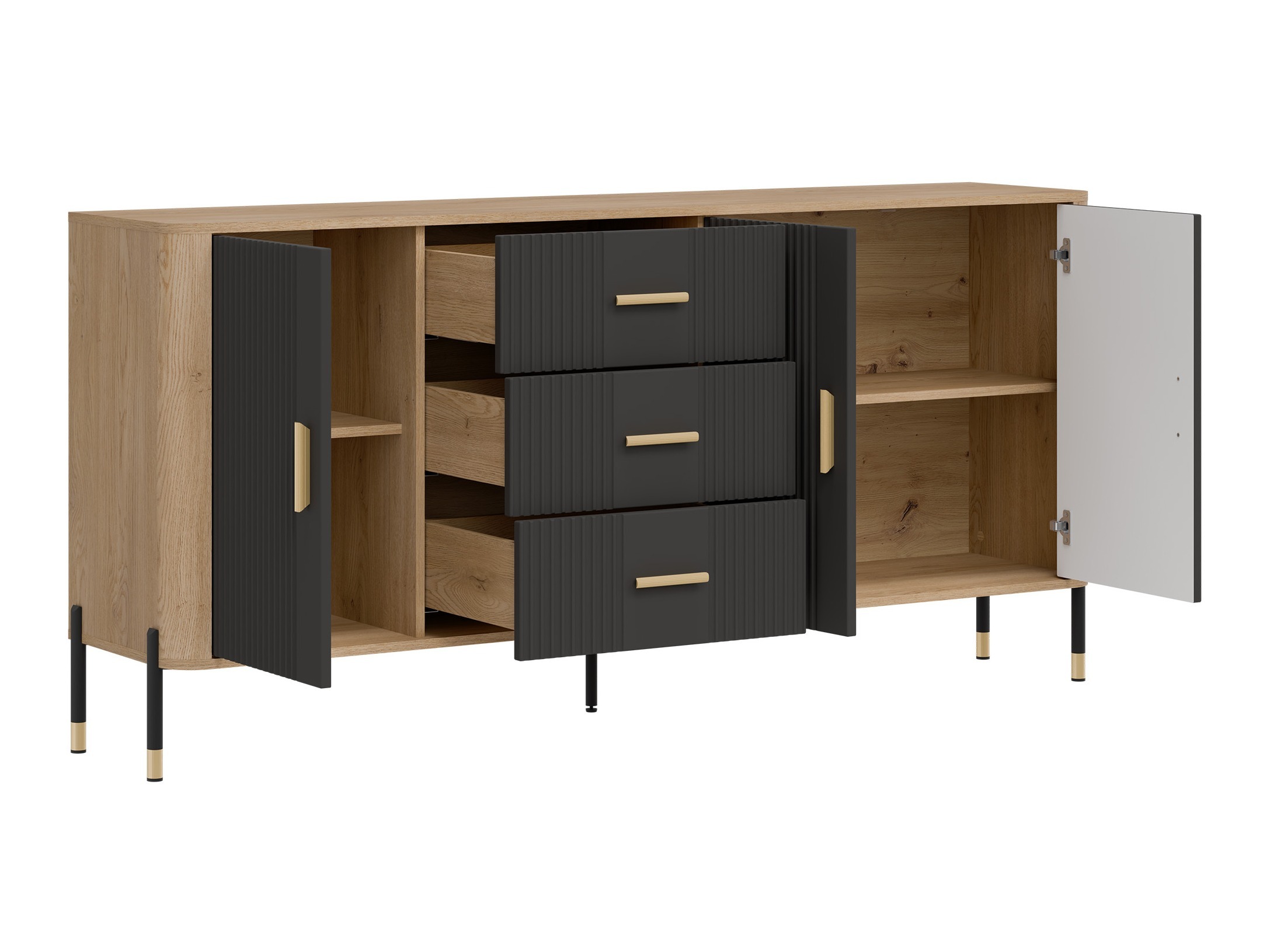 Set za dnevnu sobu Flosora 147 (Antracit)